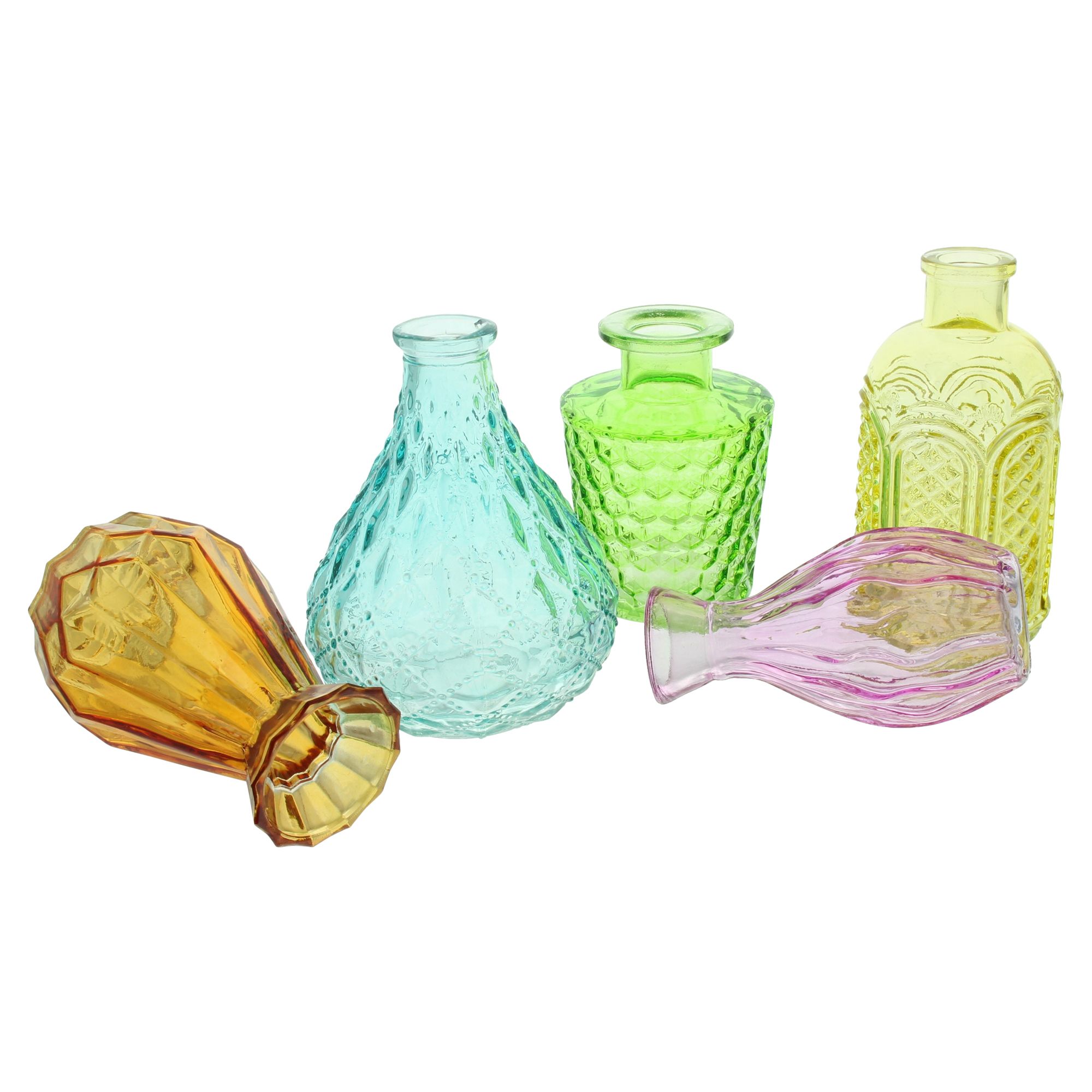 Acheter Lot de 5 vases décoratifs "variété colorées"  dans la boutique en ligne de Frank Flechtwaren pour Vases