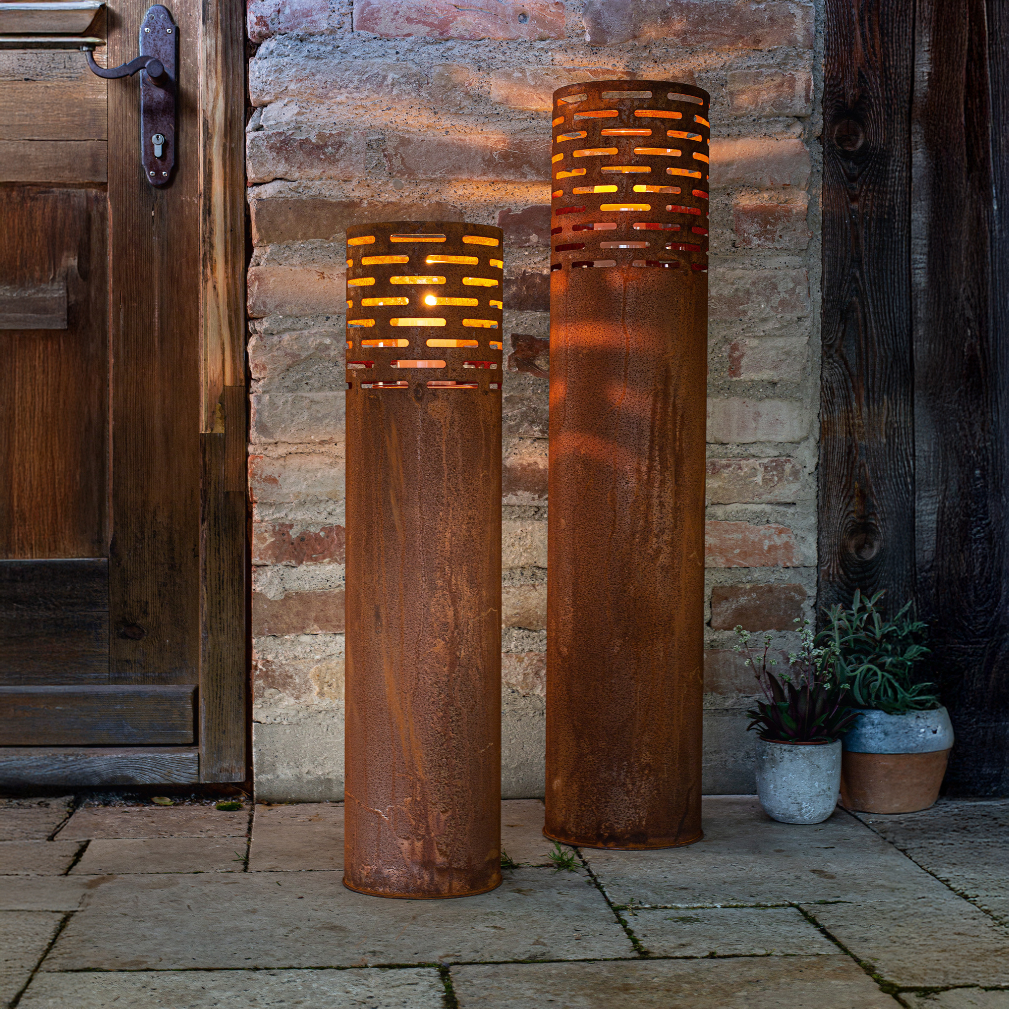 Acheter Lot de 2 lumigons "colonne"  dans la boutique en ligne de Frank Flechtwaren