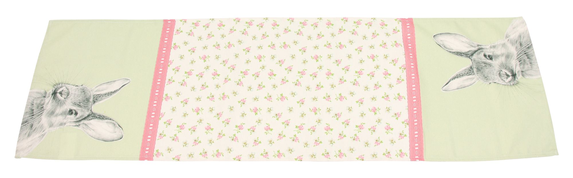 Acheter Chemin de table "lapin et fleur"  dans la boutique en ligne de Frank Flechtwaren pour Pâques