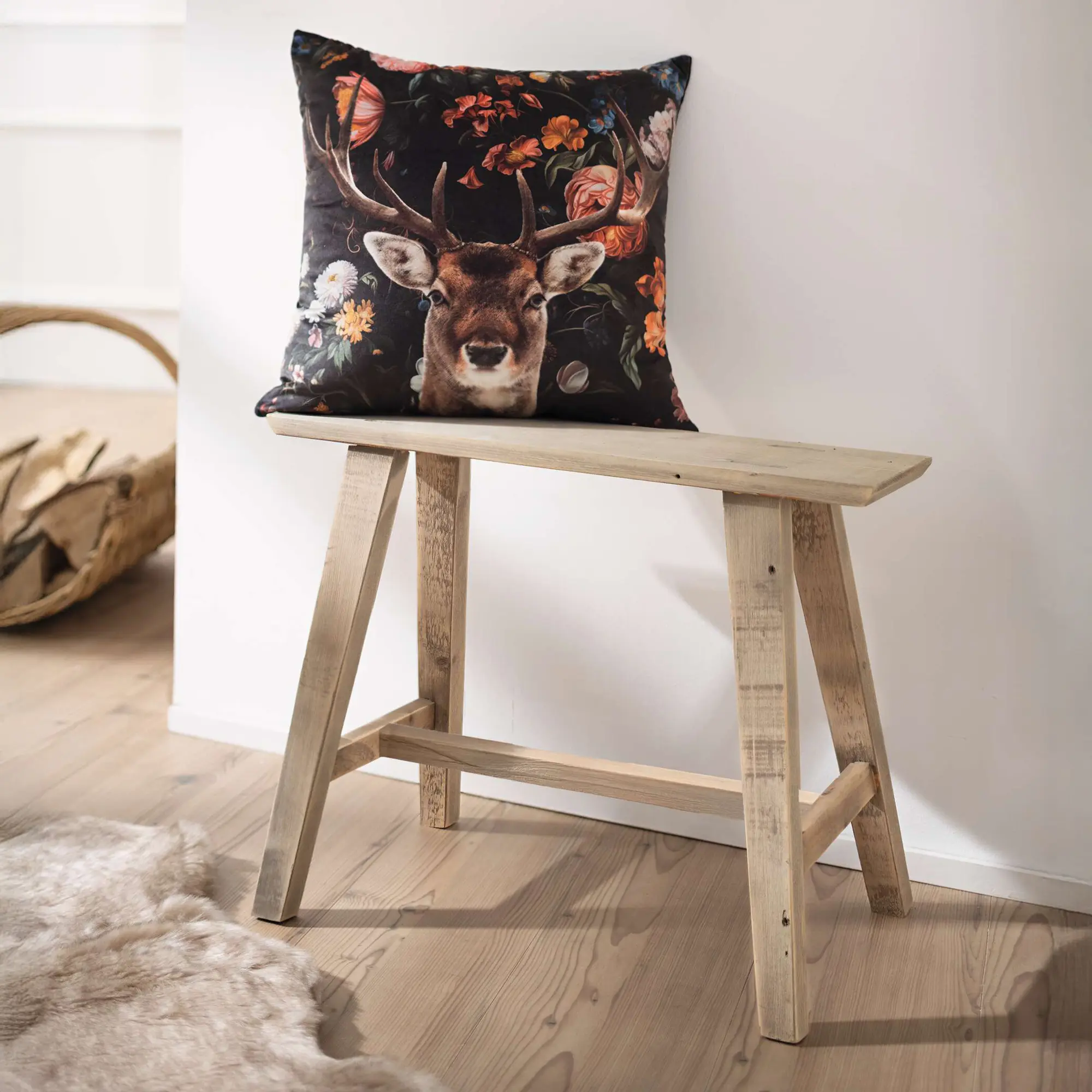 Acheter Petit banc en bois "Used-Look", haut  dans la boutique en ligne de Frank Flechtwaren