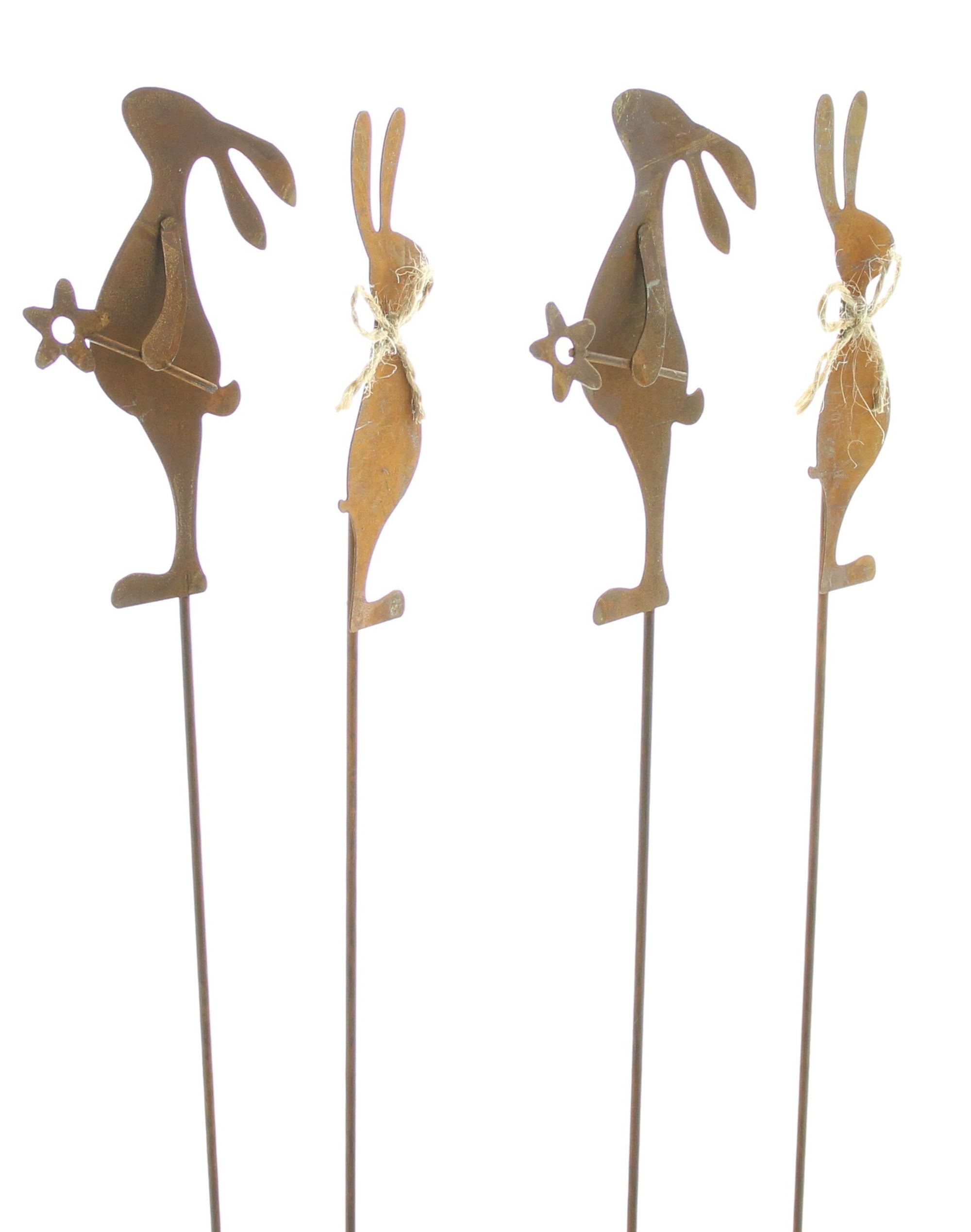 Acheter Lot de 4 pics "lapin de Pâques"  dans la boutique en ligne de Frank Flechtwaren pour Confettis de table et piques