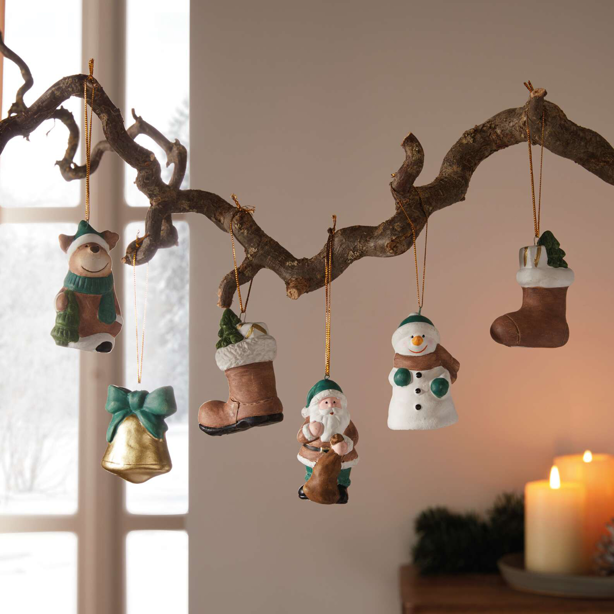 Acheter Lot de 6 suspensions "période de Noël"  dans la boutique en ligne de Frank Flechtwaren