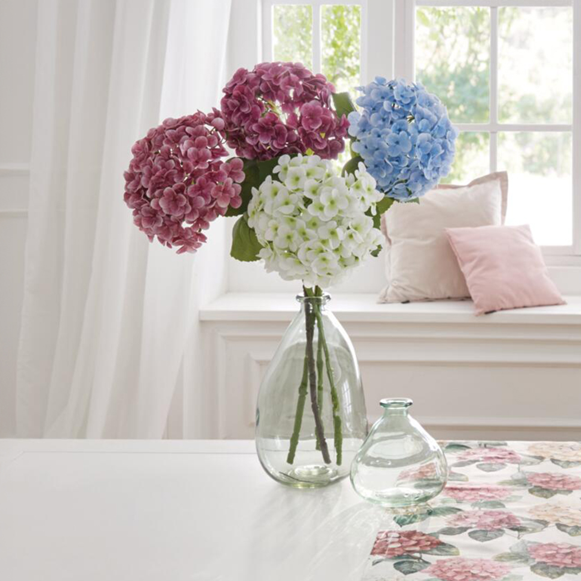 Acheter Fleur artificielle "hortensia bleue"  dans la boutique en ligne de Frank Flechtwaren