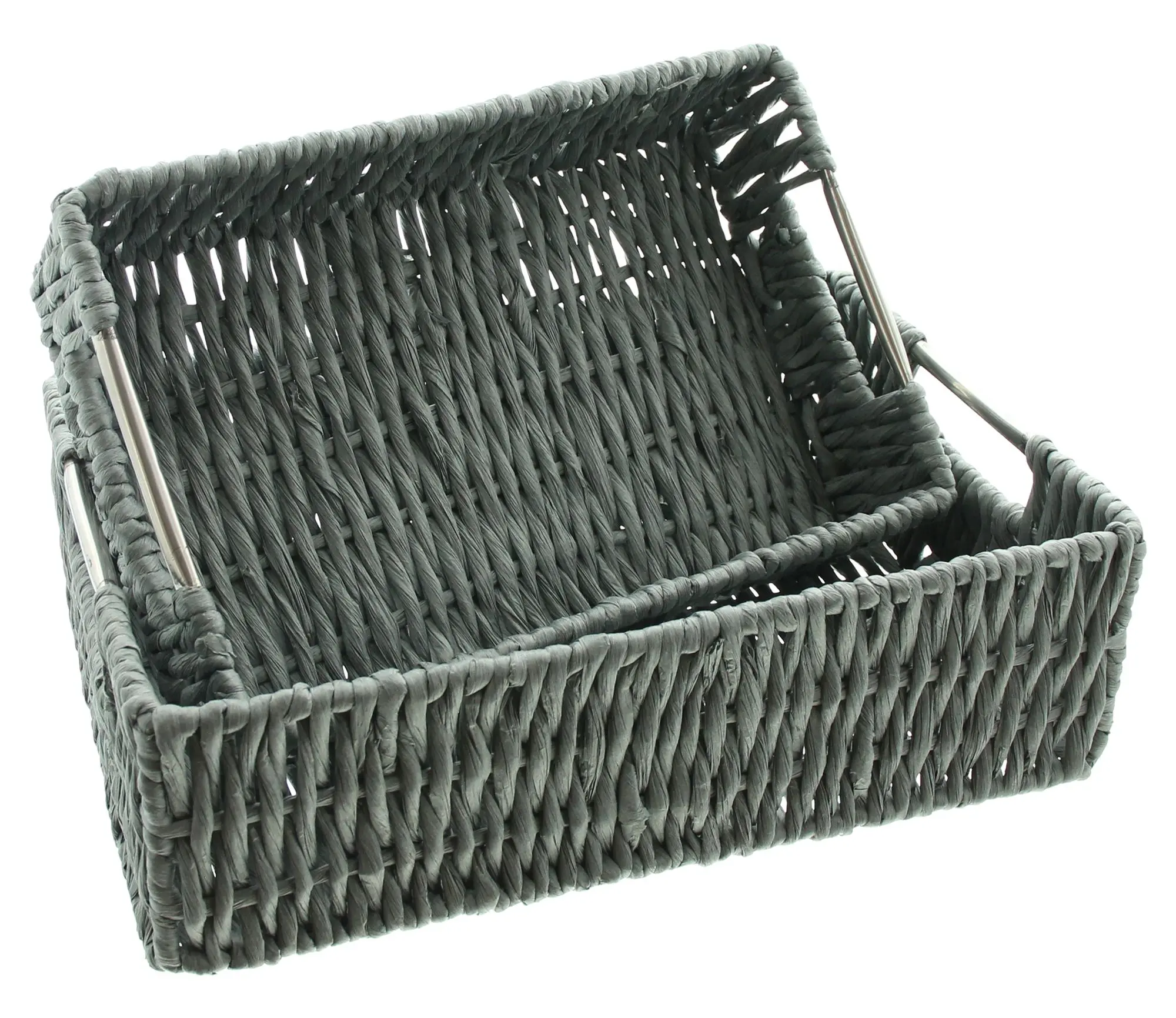 Acheter Lot de 2 plateaux déco "gris" dans la boutique en ligne de Frank Flechtwaren pour Paniers plateau Acheter Lot de 2 plateaux déco "gris" dans la boutique en ligne de Frank Flechtwaren pour Paniers plateau