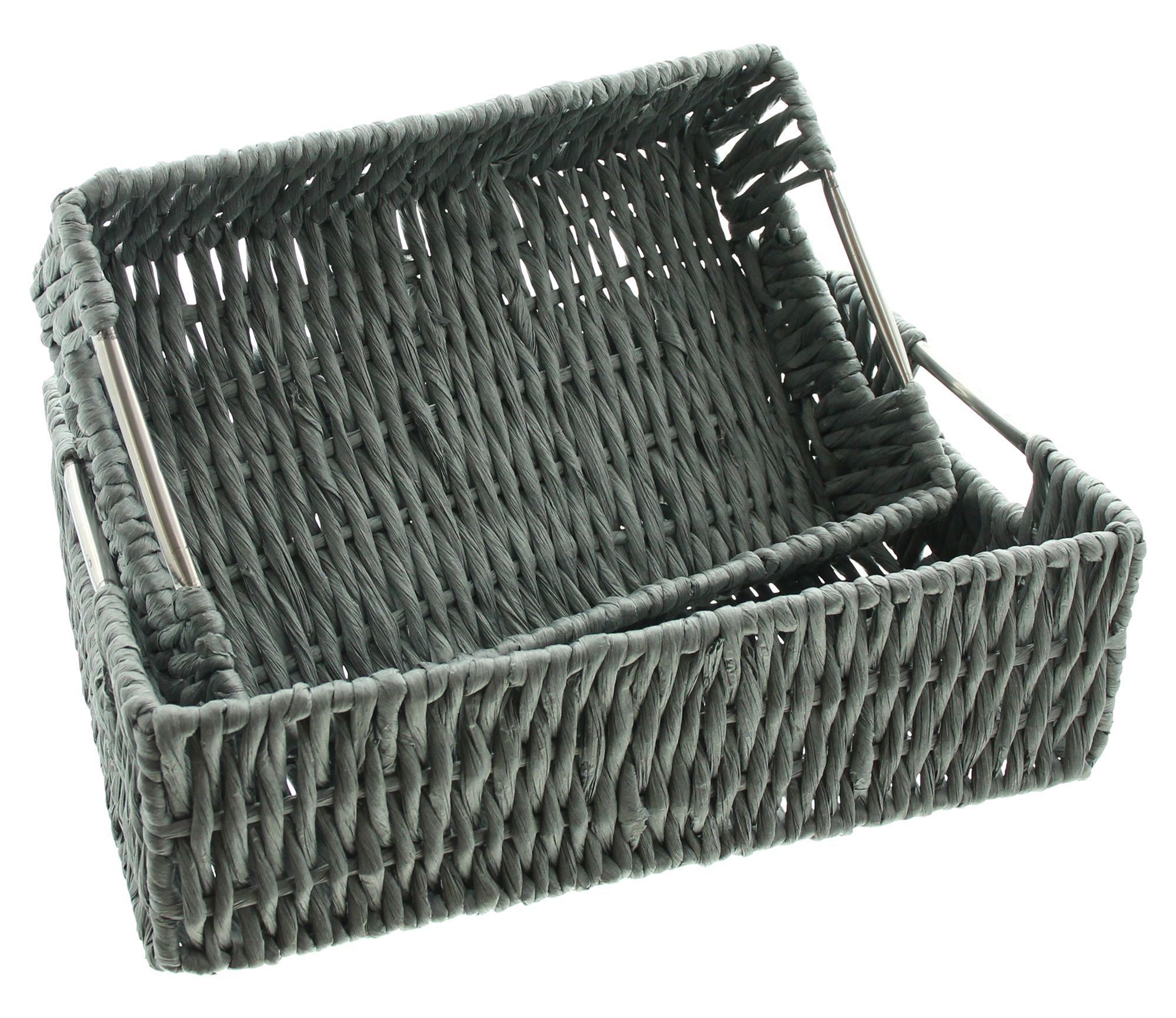 Acheter Lot de 2 plateaux déco "gris" dans la boutique en ligne de Frank Flechtwaren pour Paniers plateau Acheter Lot de 2 plateaux déco "gris" dans la boutique en ligne de Frank Flechtwaren pour Paniers plateau