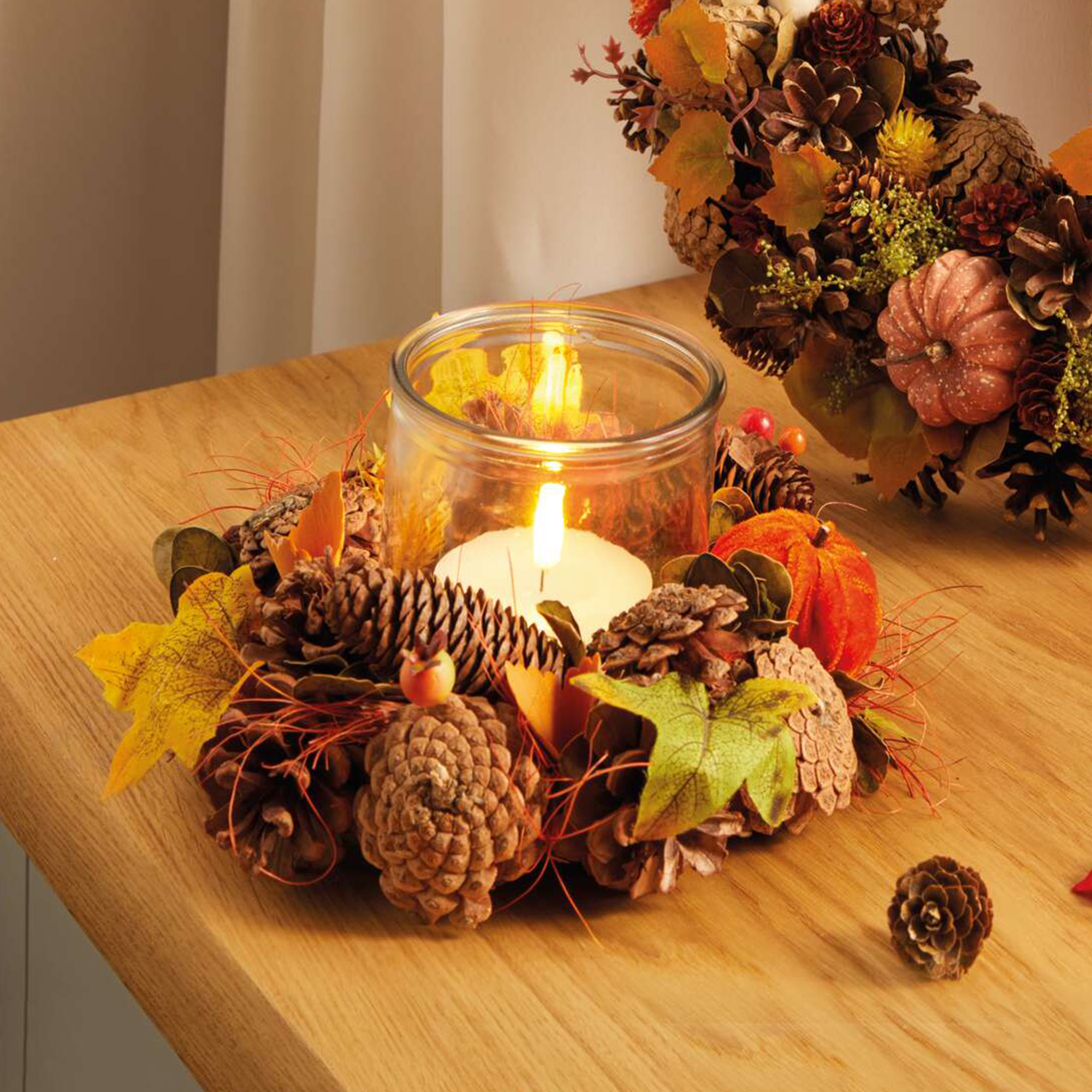 Acheter Photophore "variétés automnales"  dans la boutique en ligne de Frank Flechtwaren