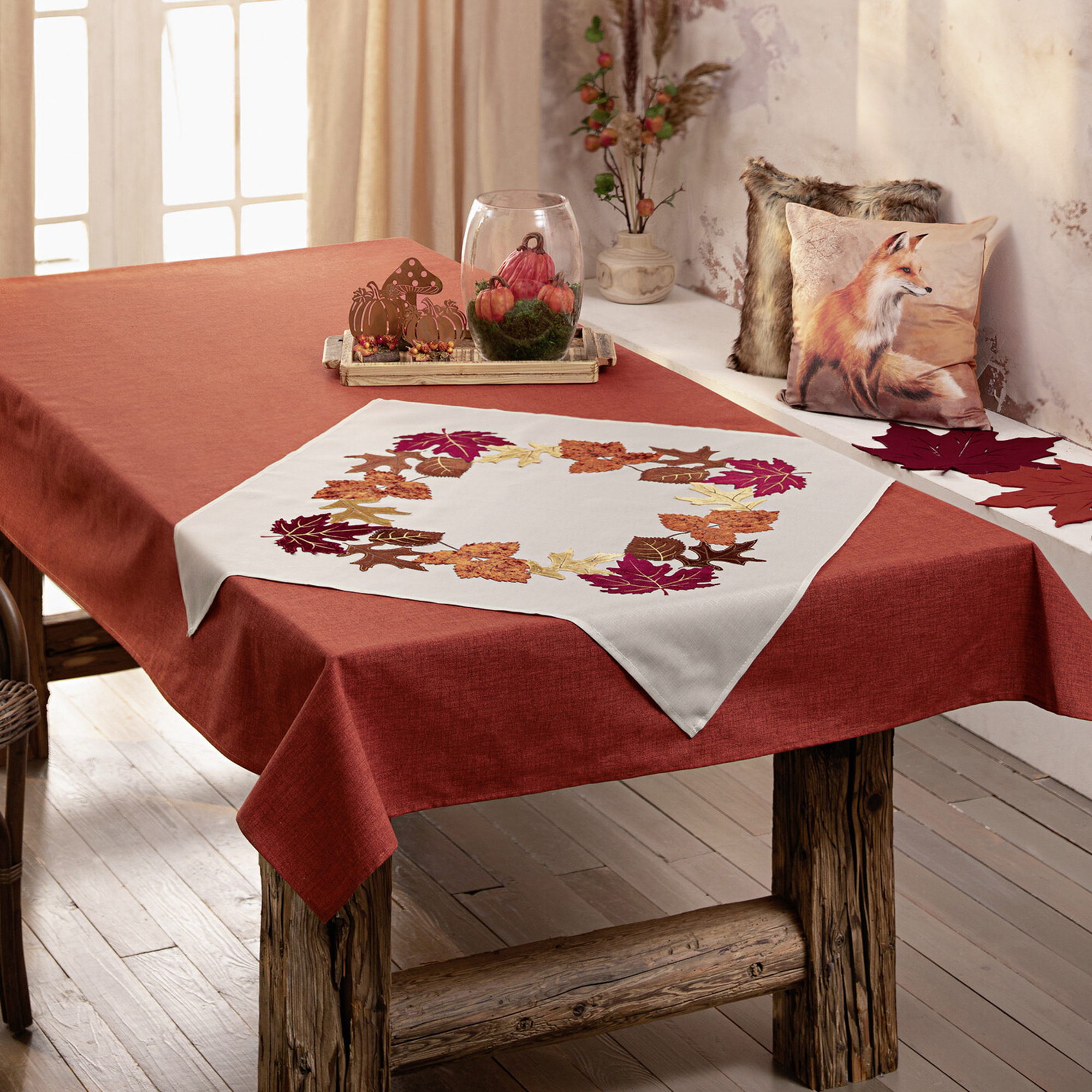 Acheter Nappe "feuilles d'automne"  dans la boutique en ligne de Frank Flechtwaren