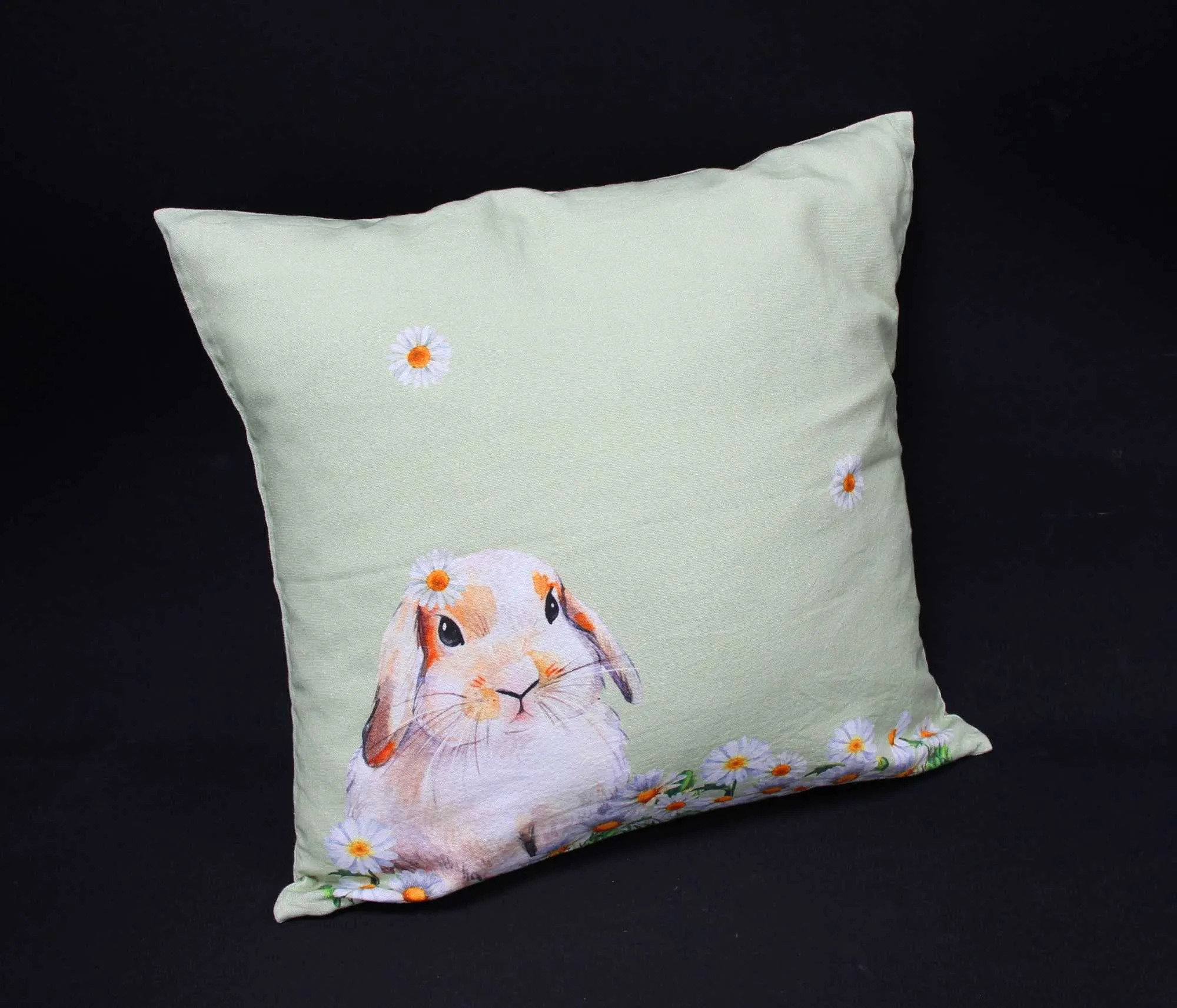 Acheter Housse de coussin "lapin fleurs"  dans la boutique en ligne de Frank Flechtwaren pour Coussins &amp; remplissages