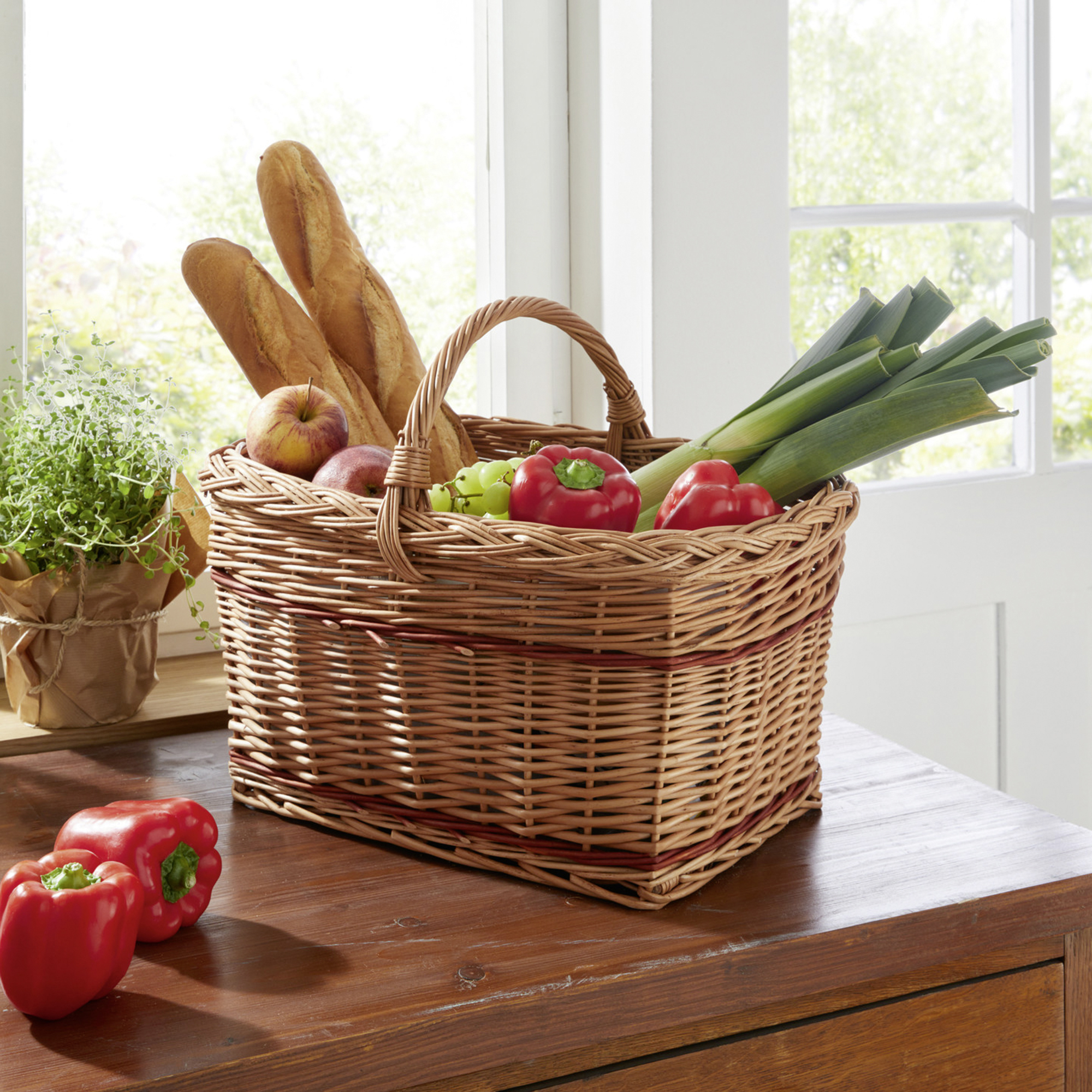Acheter Panier à courses "rectangle"  dans la boutique en ligne de Frank Flechtwaren