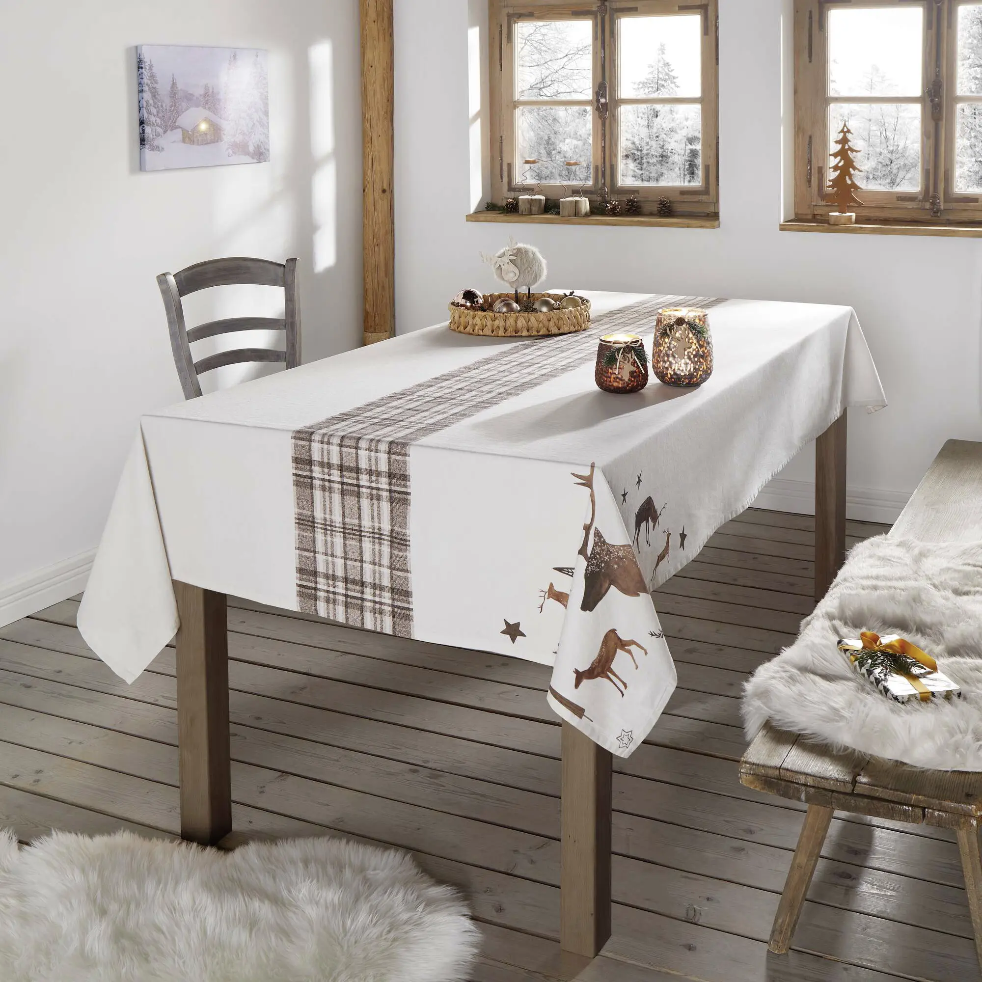 Acheter Nappe "cerf étoilé"  dans la boutique en ligne de Frank Flechtwaren