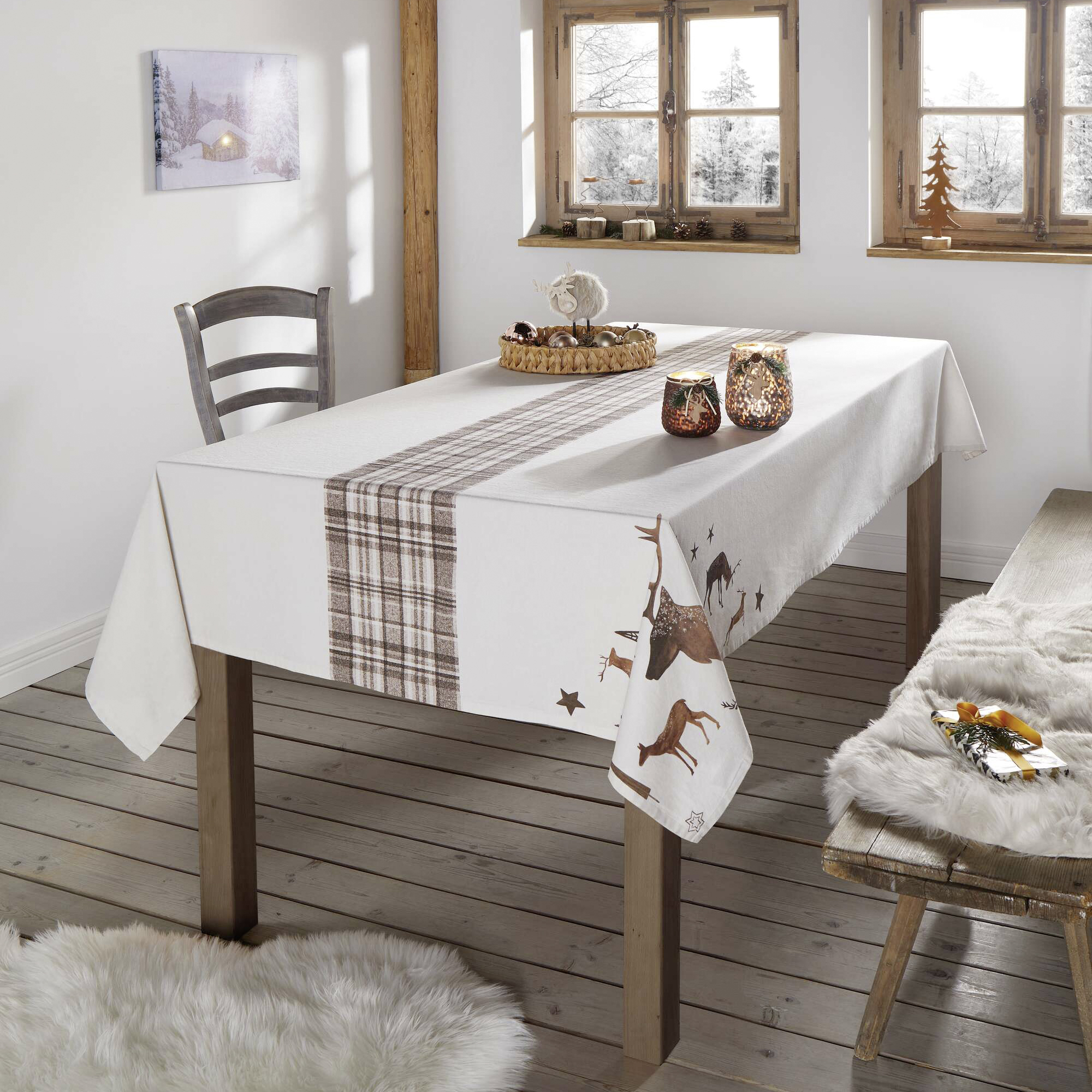 Acheter Nappe "cerf étoilé"  dans la boutique en ligne de Frank Flechtwaren pour Automne