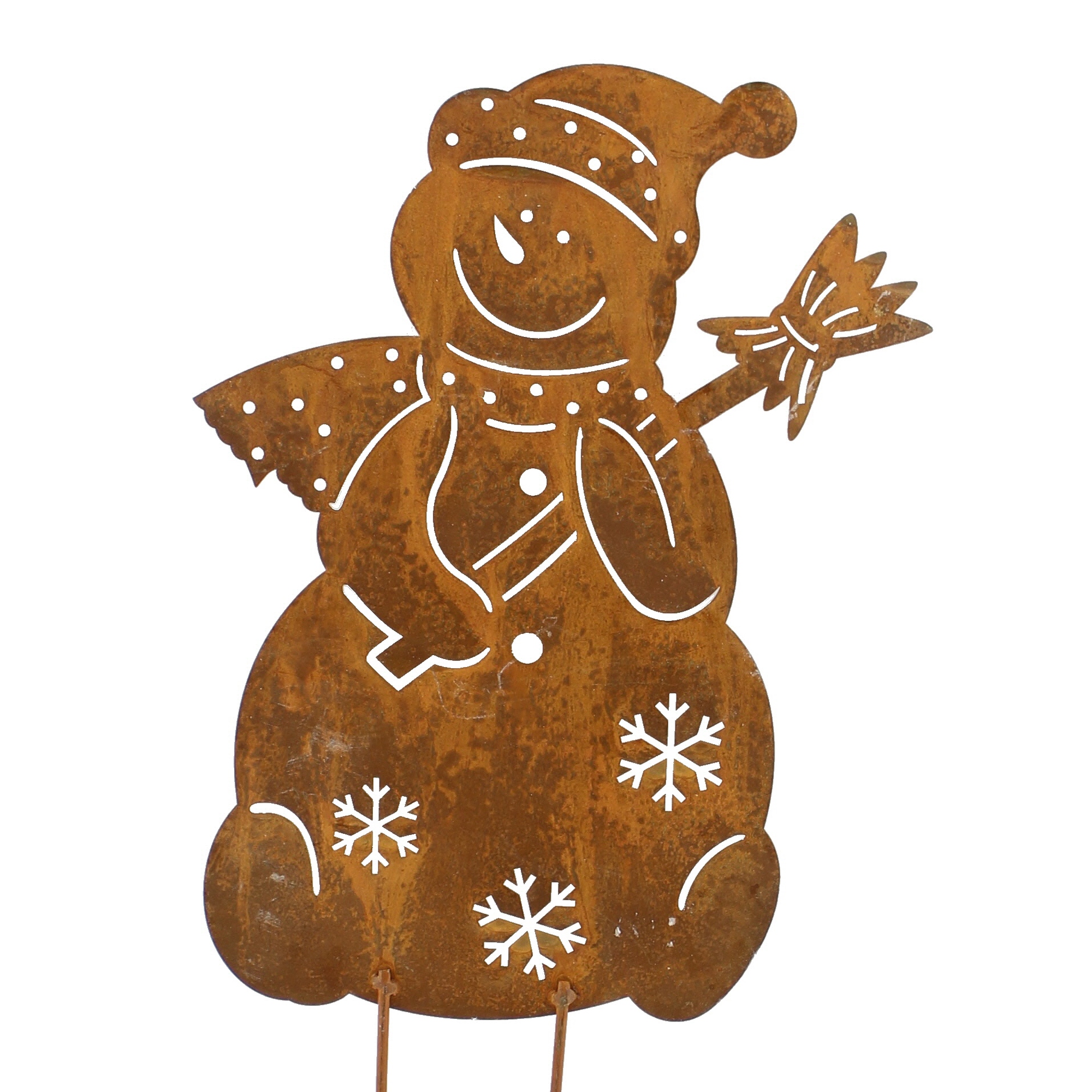 Acheter Pic de jardin "bonhomme de neige"  dans la boutique en ligne de Frank Flechtwaren pour Piques de jardin