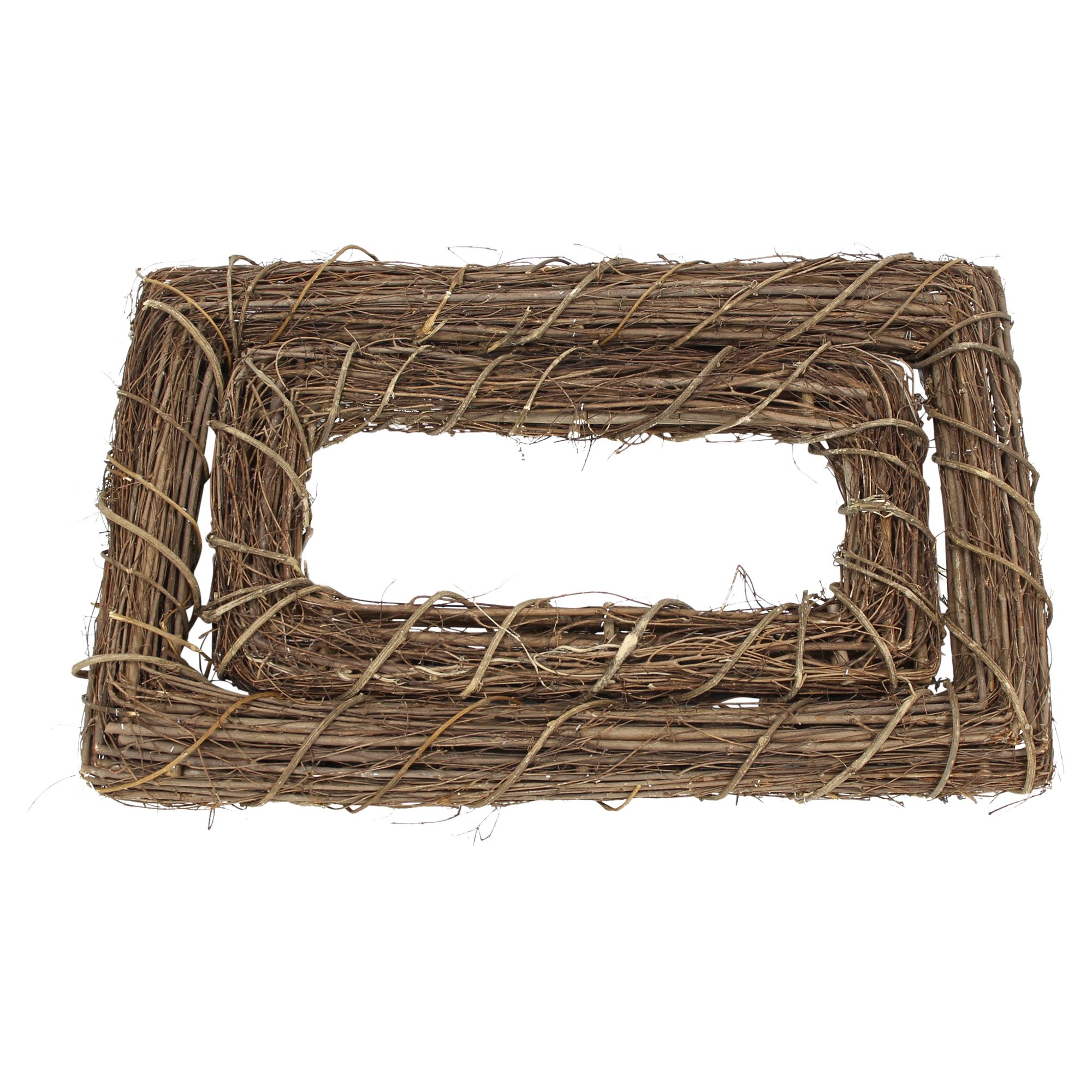 Acheter Cadres tressés « Brindilles d’orme », lot de 2 dans la boutique en ligne de Frank Flechtwaren pour Anneaux décoratifs
