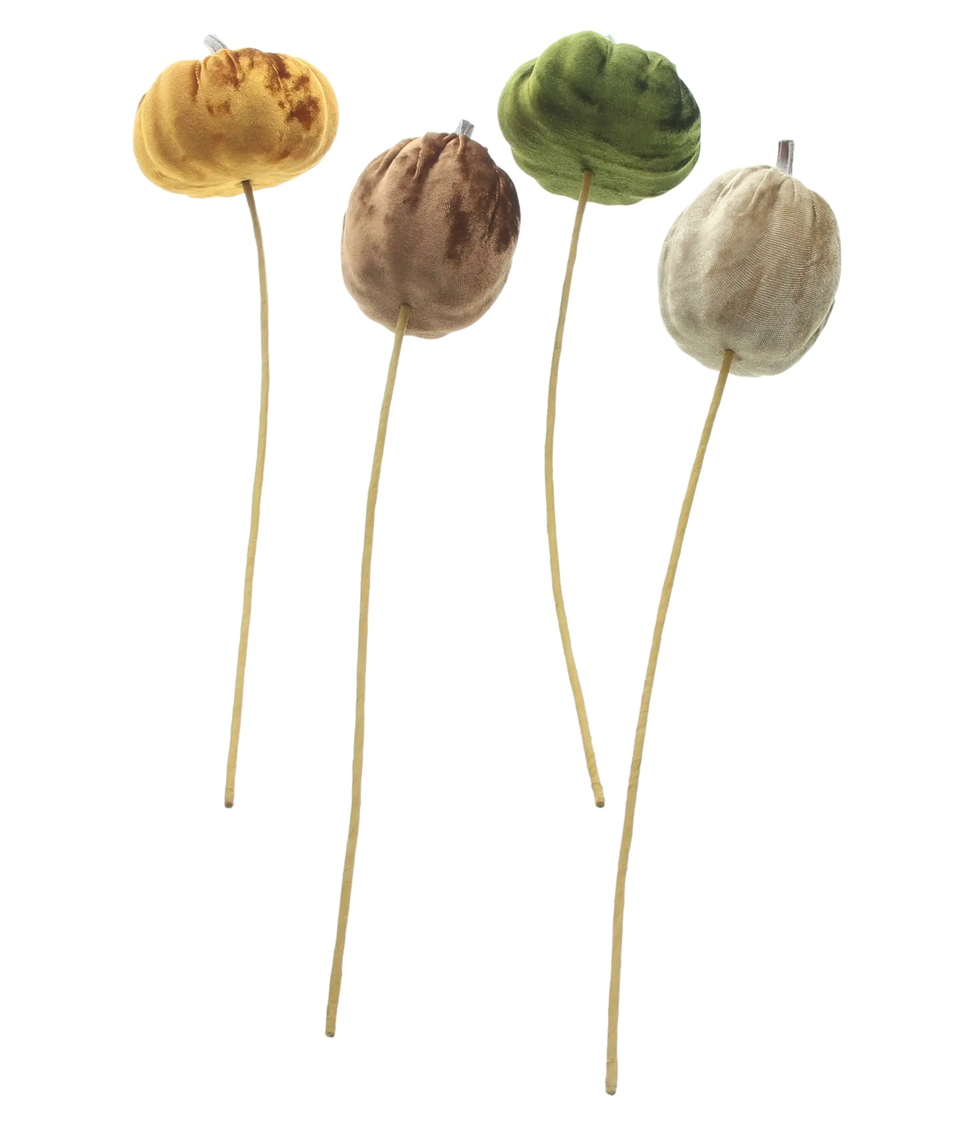 Acheter Lot de 4 pics "citrouille velours"  dans la boutique en ligne de Frank Flechtwaren