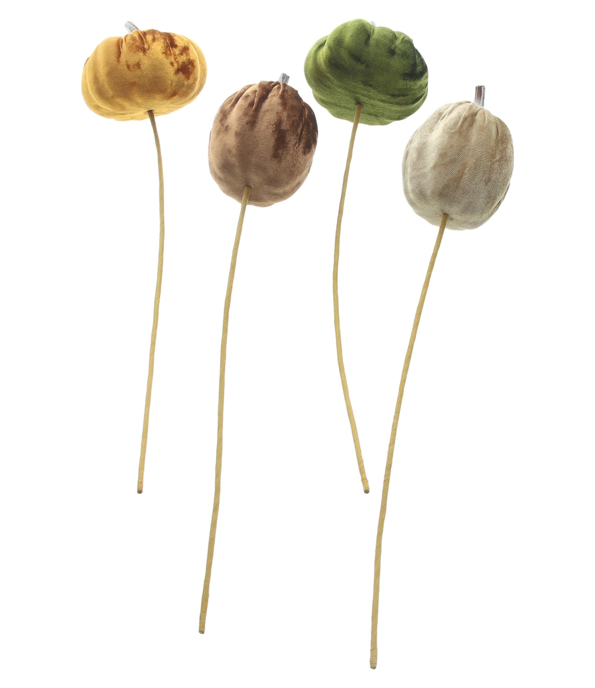 Acheter Lot de 4 pics "citrouille velours"  dans la boutique en ligne de Frank Flechtwaren pour Série titre automne/hiver