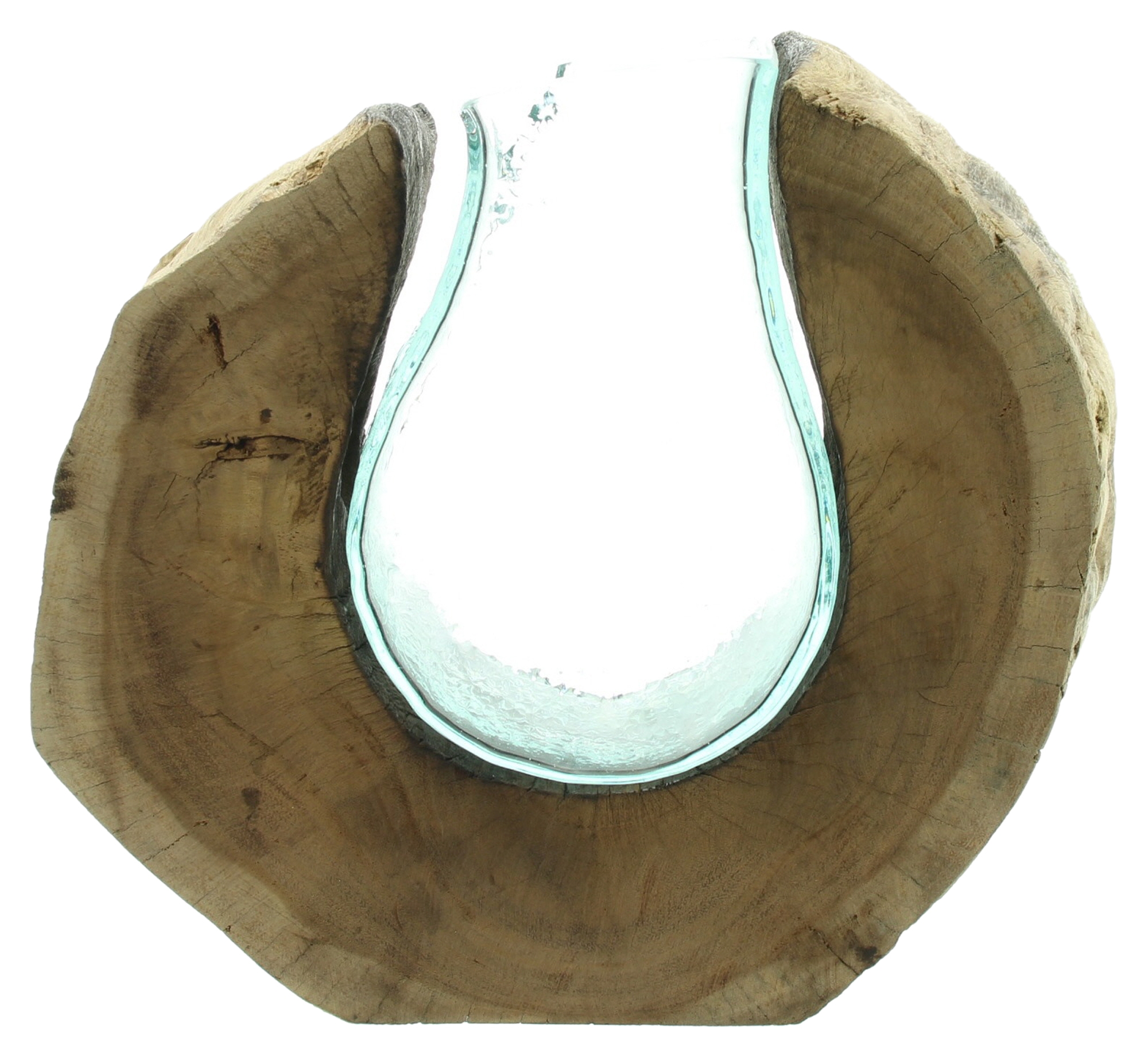 Acheter Vase "bois de racine"", rond  dans la boutique en ligne de Frank Flechtwaren pour Vases