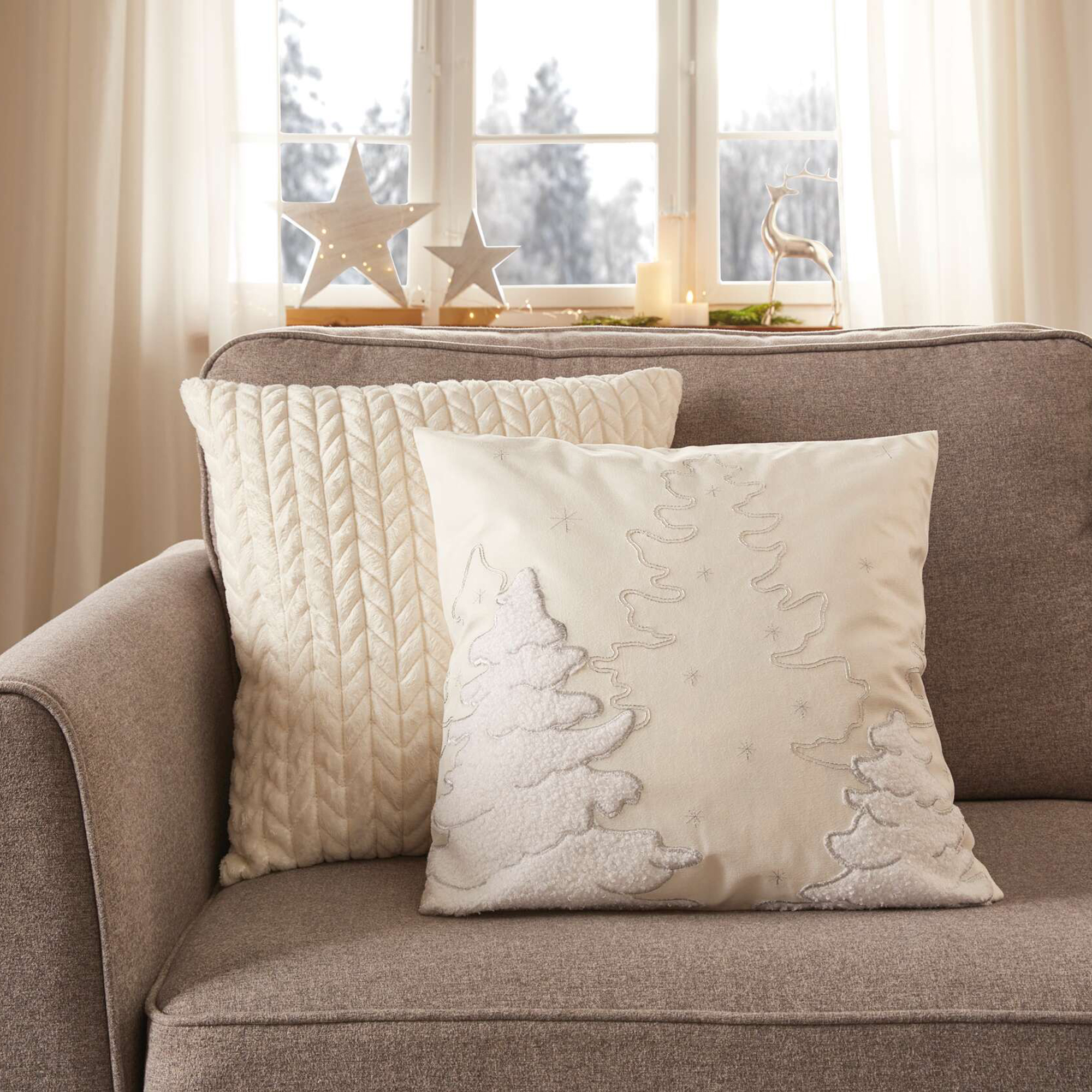 Acheter Housse de coussin "Silver Tree"  dans la boutique en ligne de Frank Flechtwaren