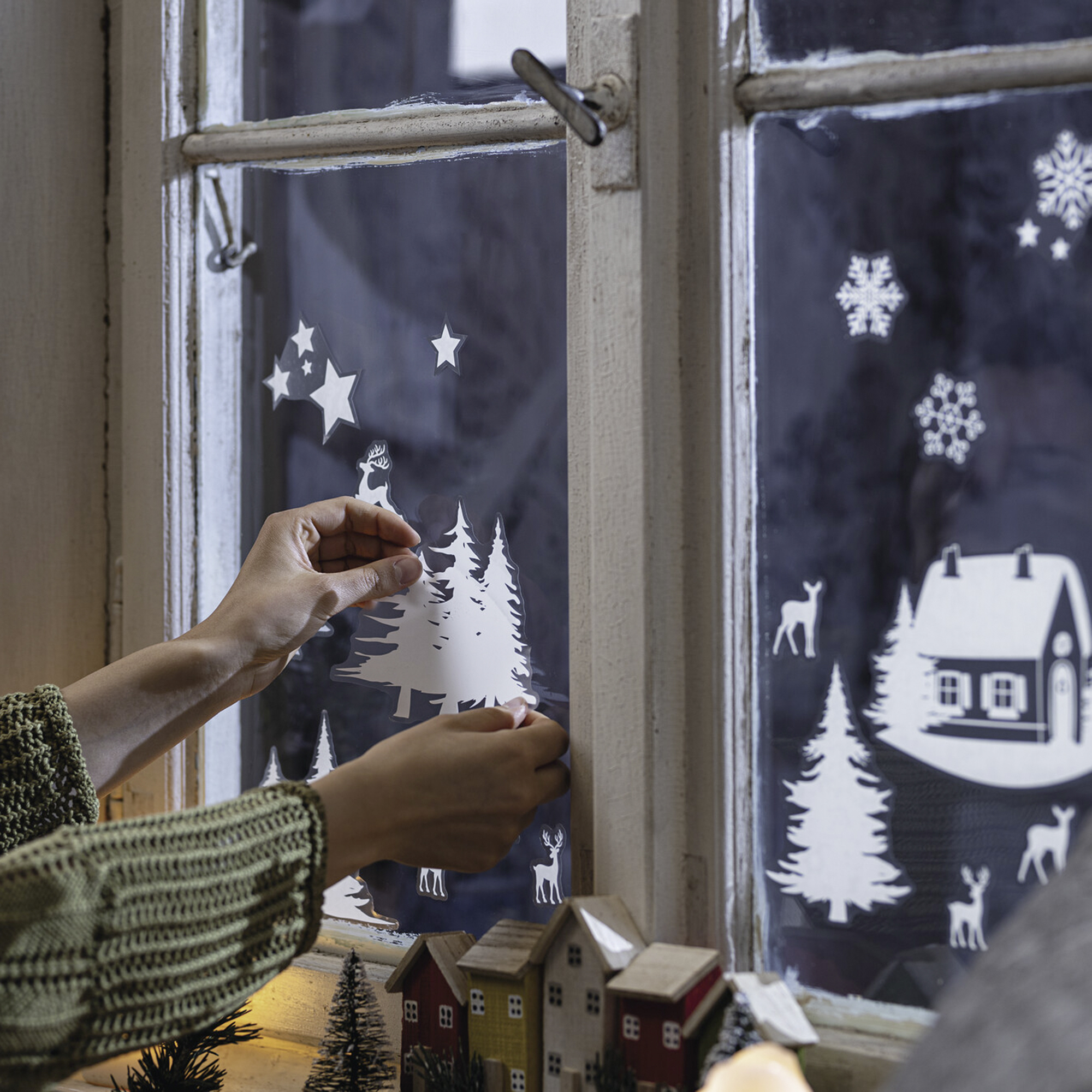 Acheter Sticker pour fenêtres "Merry Christmas", 33 pcs  dans la boutique en ligne de Frank Flechtwaren pour Noël