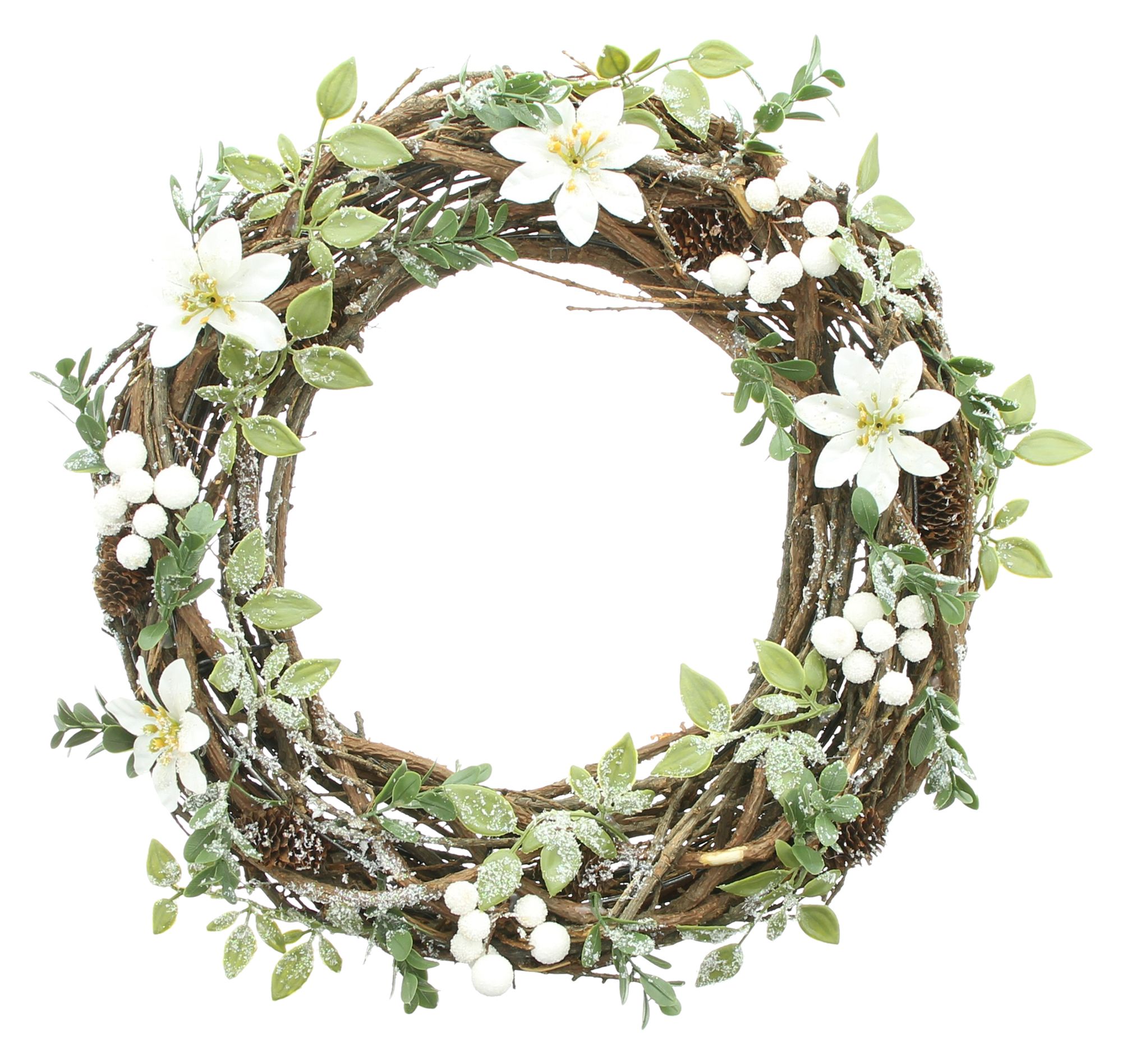 Acheter Couronne "rose de Noël"  dans la boutique en ligne de Frank Flechtwaren pour Noël