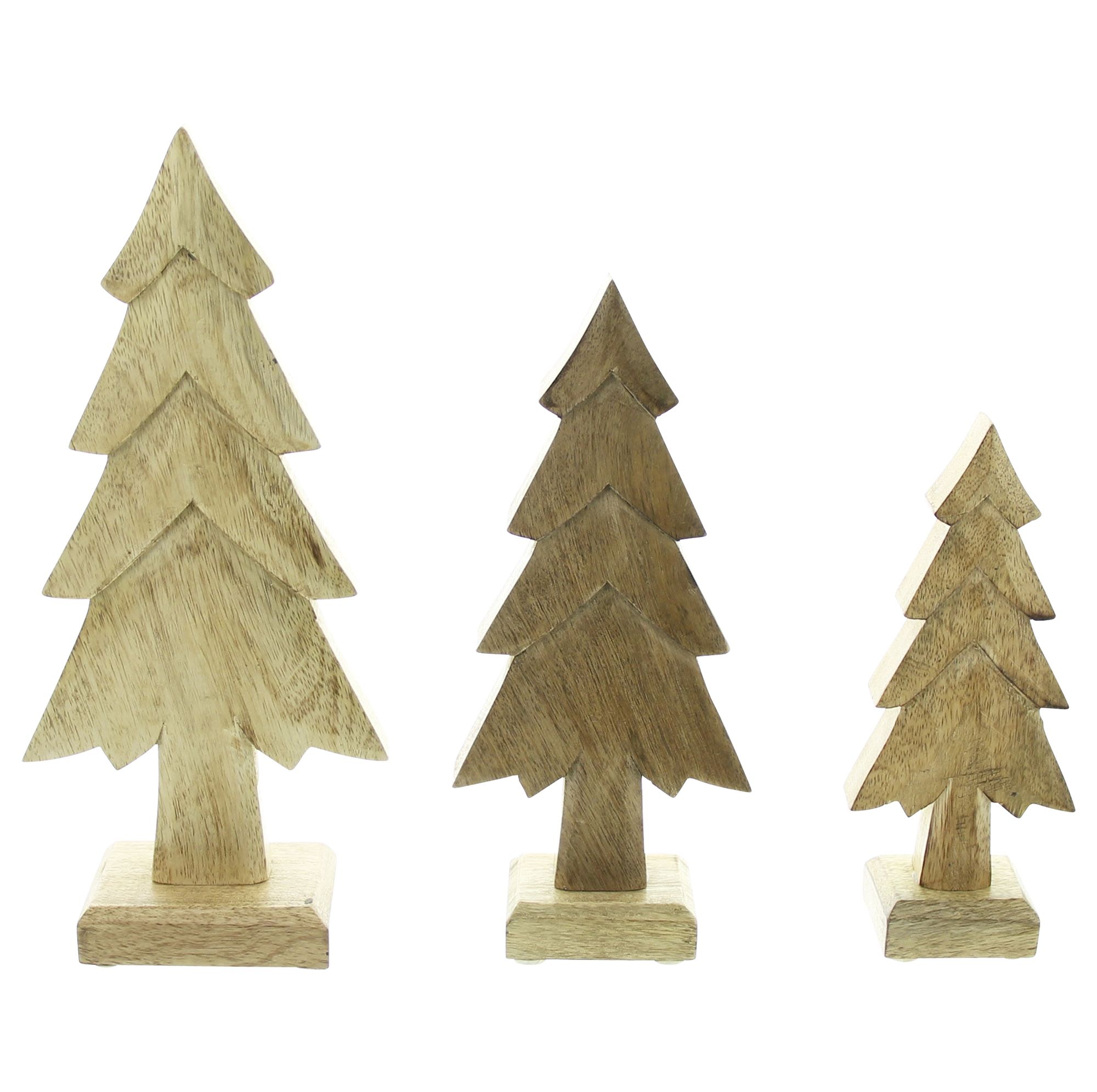 Acheter Lot de 3 sapins "bois de manguier"  dans la boutique en ligne de Frank Flechtwaren pour Sapins