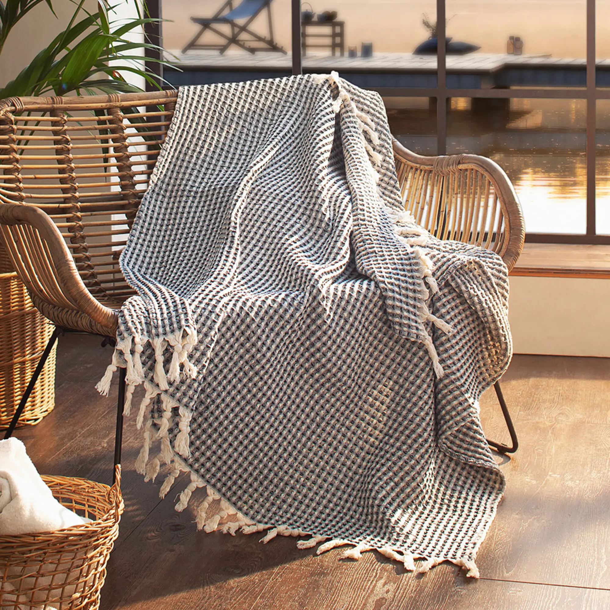 Acheter Plaid "gaufré"  dans la boutique en ligne de Frank Flechtwaren