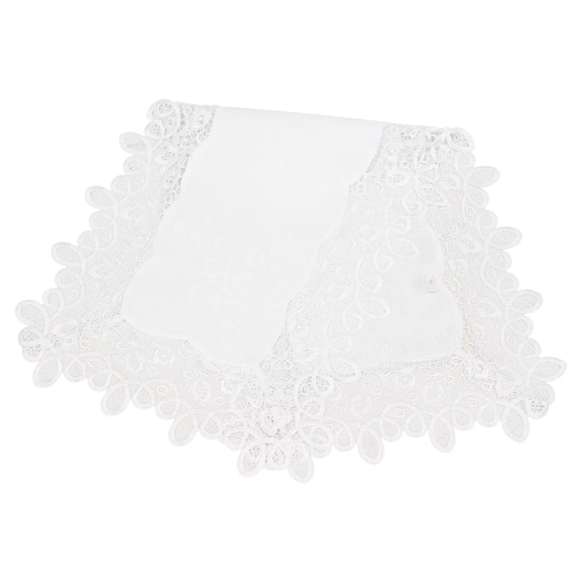 Acheter Chemin de table « Petites fleurs en dentelle »  dans la boutique en ligne de Frank Flechtwaren pour Chemins de table