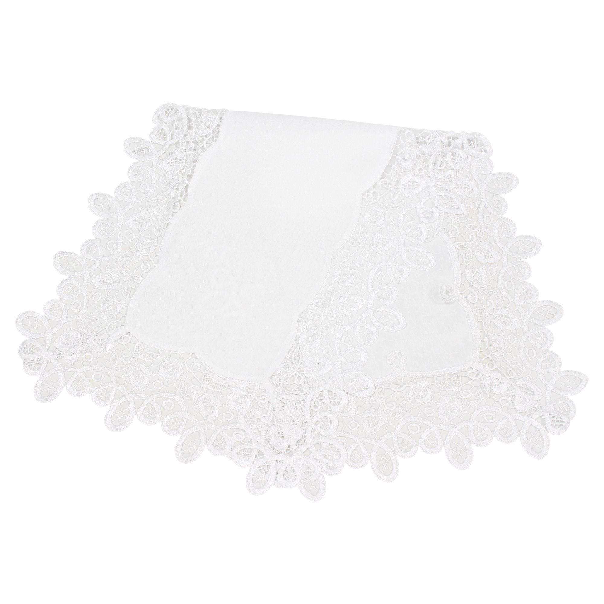 Acheter Chemin de table « Petites fleurs en dentelle »  dans la boutique en ligne de Frank Flechtwaren pour Chemins de table