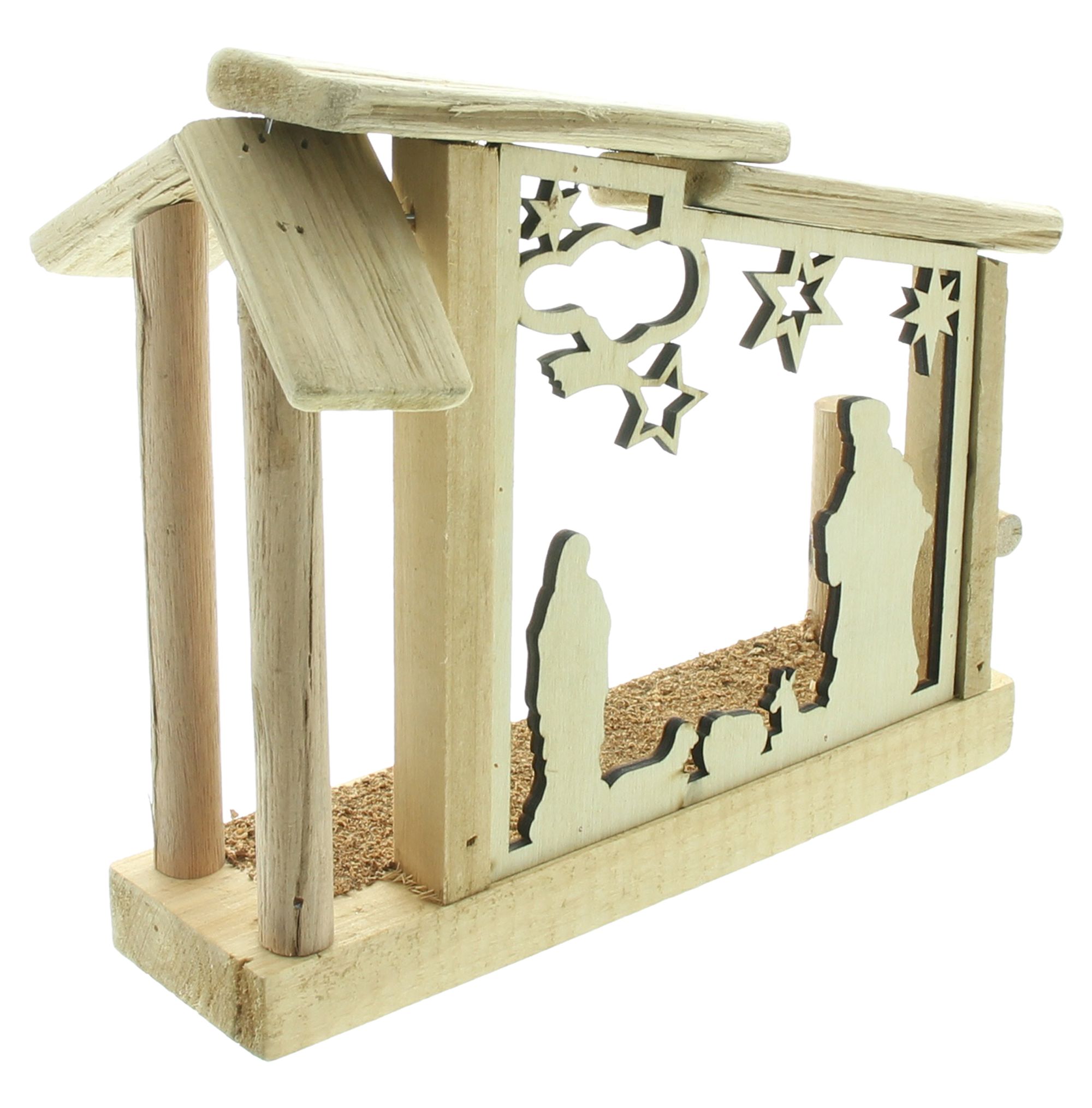Acheter Crèche LED "Sainte Famille"  dans la boutique en ligne de Frank Flechtwaren pour Noël