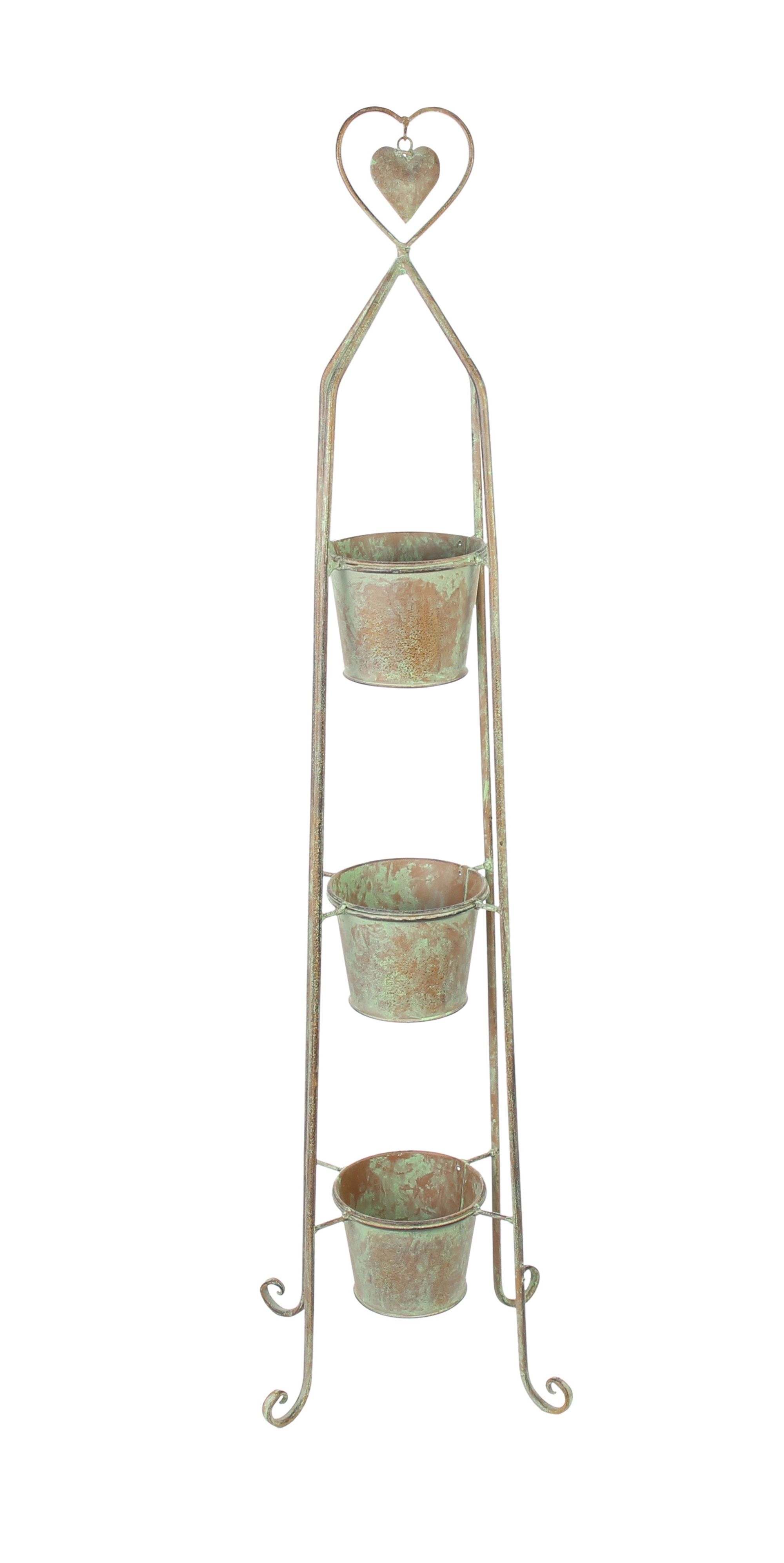 Acheter Colonne pour plantations "coeur"  dans la boutique en ligne de Frank Flechtwaren pour Pots de fleurs