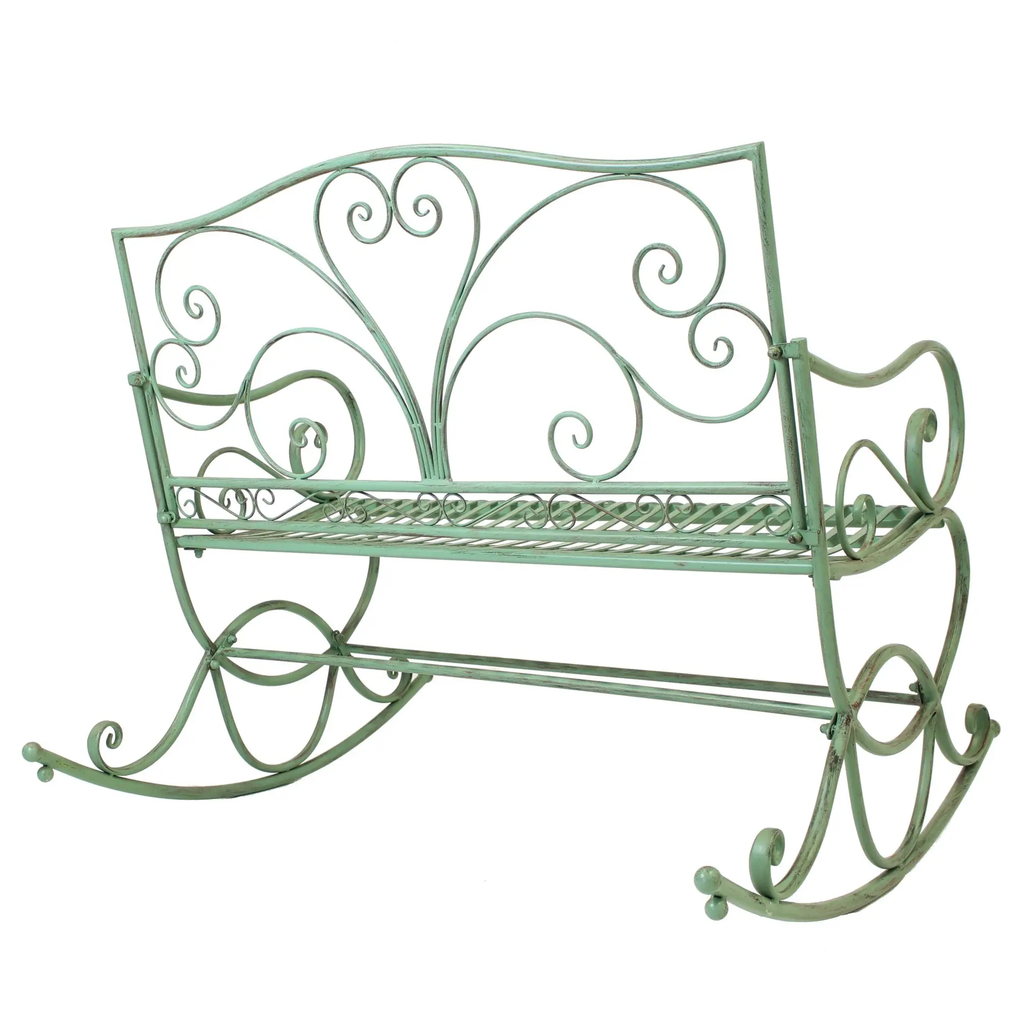 Acheter Banc à bascule "vert menthe"  dans la boutique en ligne de Frank Flechtwaren pour Bancs