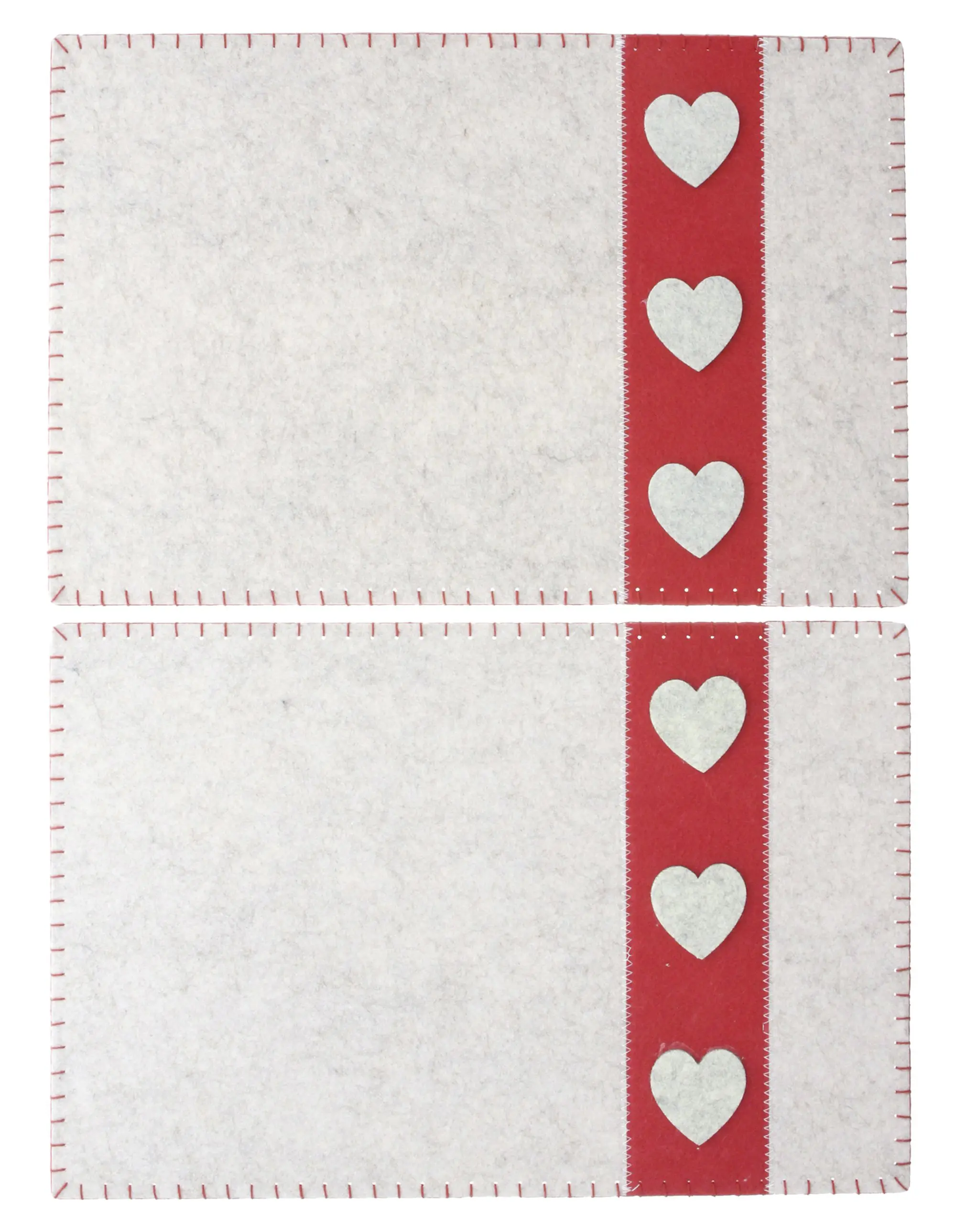 Acheter Lot de 2 sets de table "coeur"  dans la boutique en ligne de Frank Flechtwaren pour Sets de table