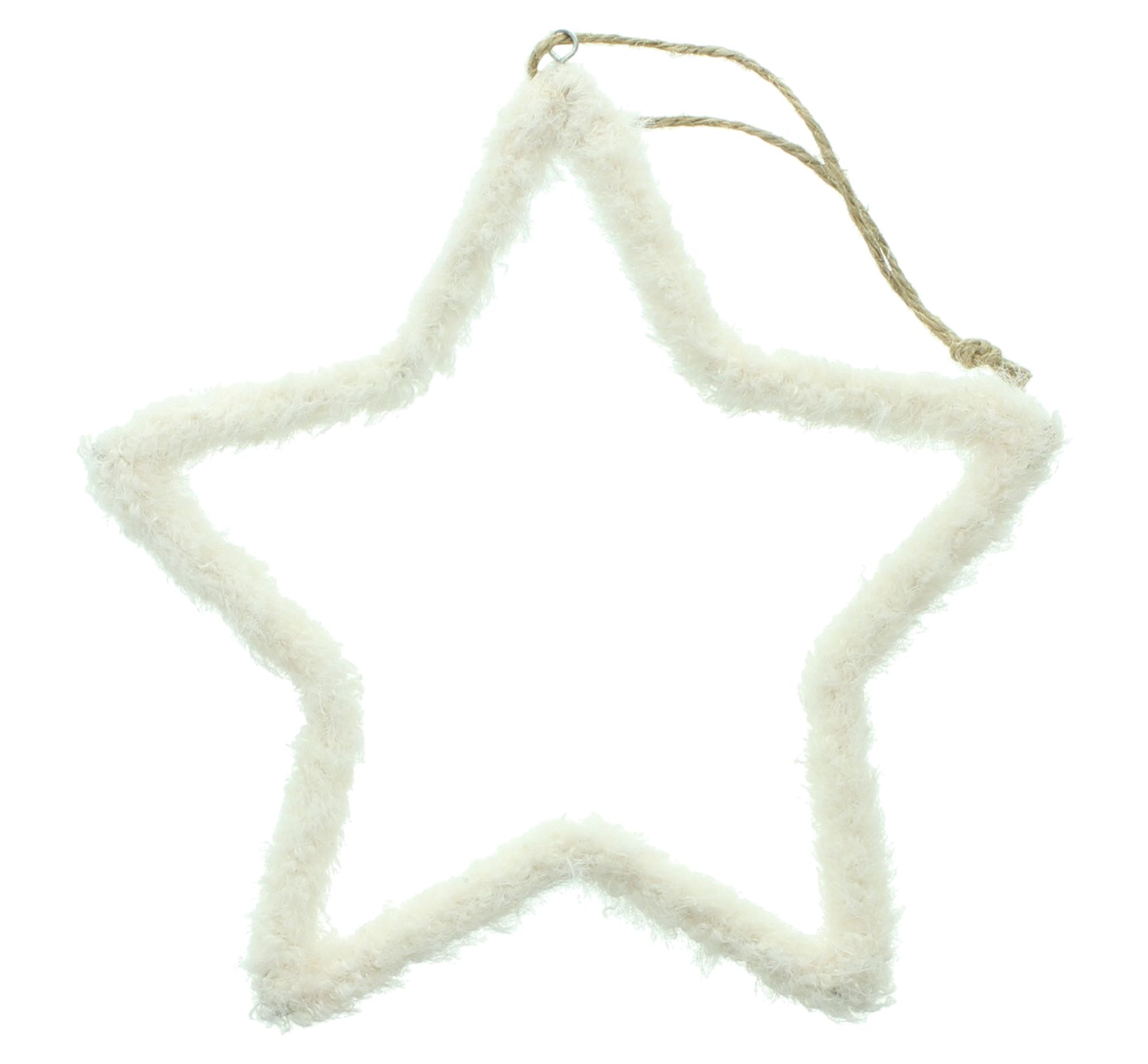 Acheter Pendentifs étoiles « Cozy White », lot de 4 dans la boutique en ligne de Frank Flechtwaren pour Décorations à suspendre