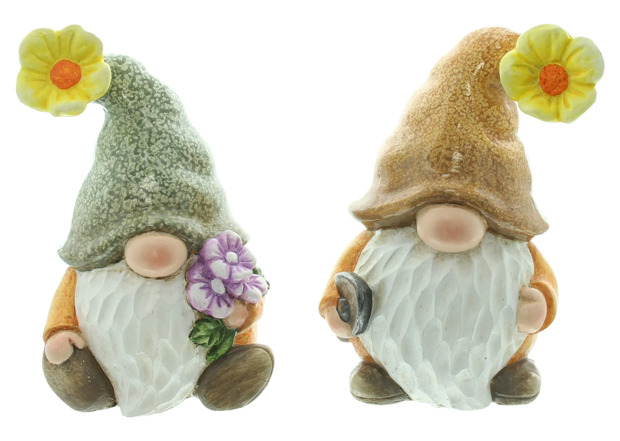 Acheter Lot de 2 lutins "jardinier"  dans la boutique en ligne de Frank Flechtwaren pour Jardin de Pâques coloré