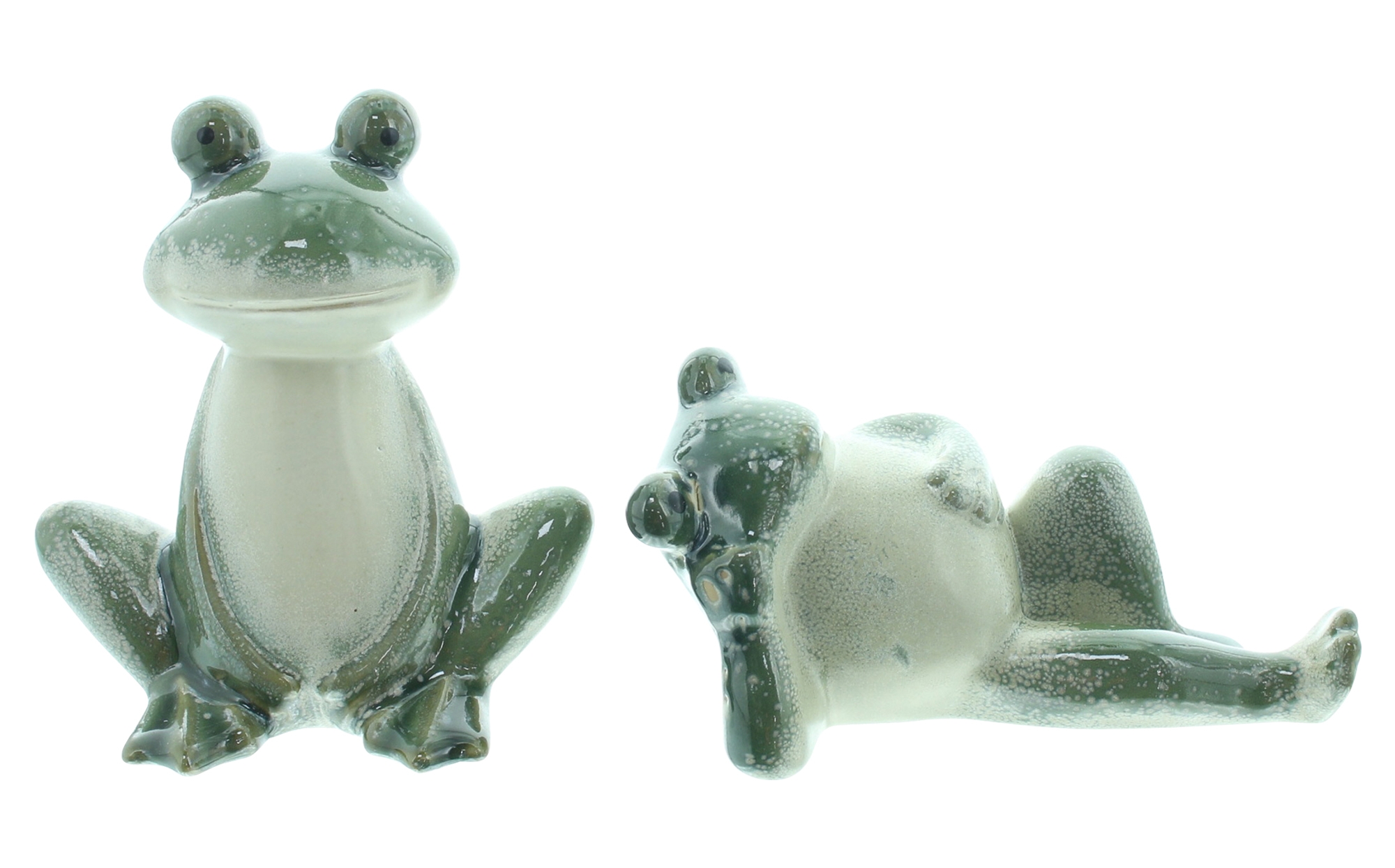 Acheter Lot de 2 amis grenouilles "Fred &amp; Frieda"  dans la boutique en ligne de Frank Flechtwaren pour Figurines de jardin