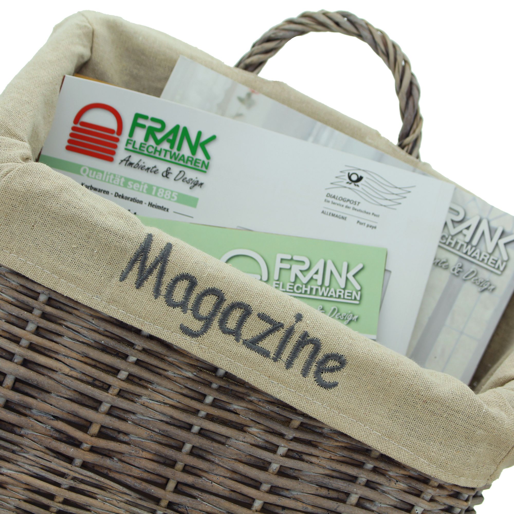 Acheter Panier décoratif "magazine"  dans la boutique en ligne de Frank Flechtwaren pour Paniers à journaux