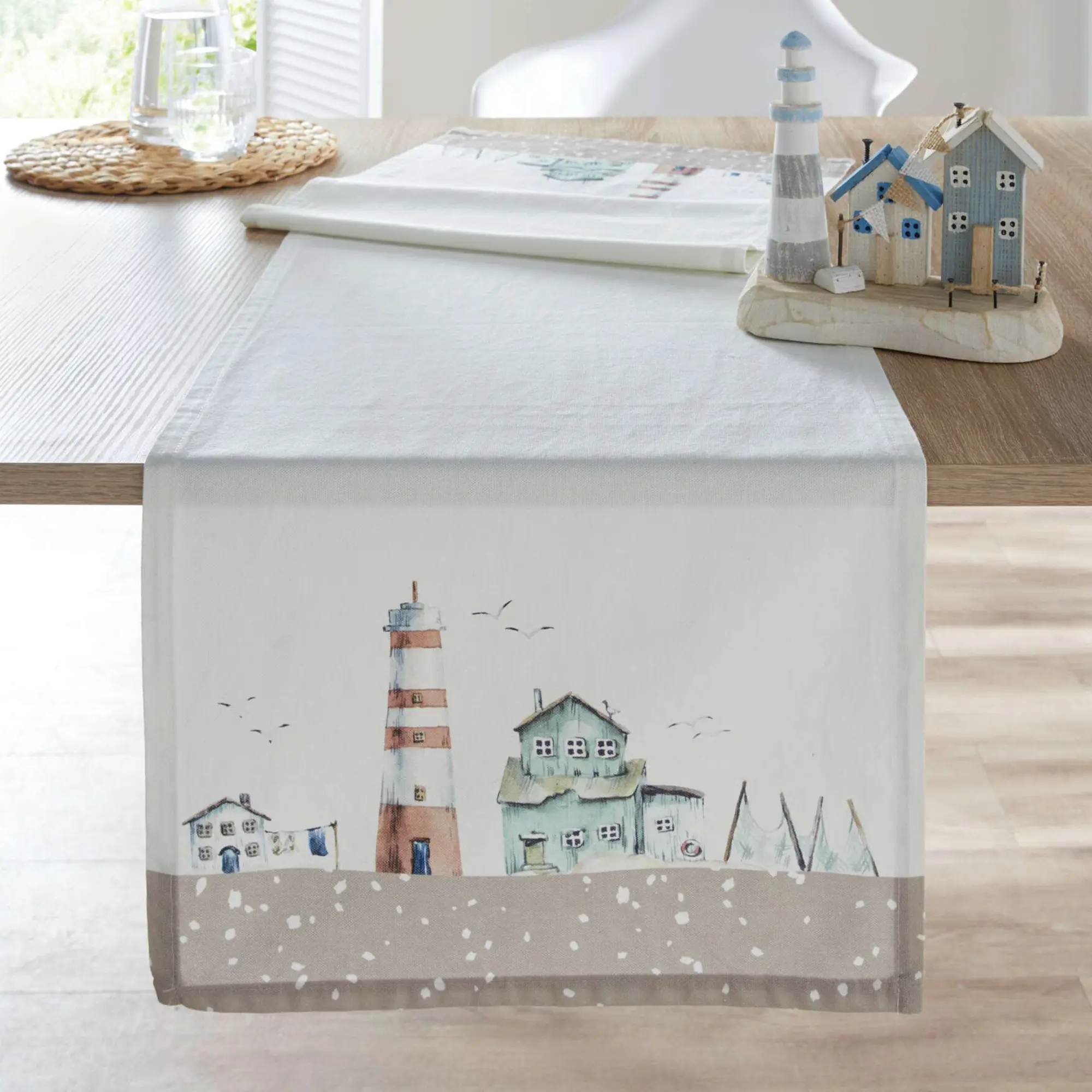 Acheter Chemin de table "Coastal Town"  dans la boutique en ligne de Frank Flechtwaren