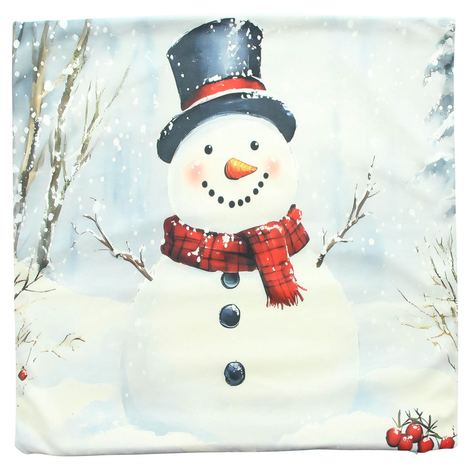 Acheter Housse de coussin « Bonhomme de neige »  dans la boutique en ligne de Frank Flechtwaren pour Coussins &amp; remplissages