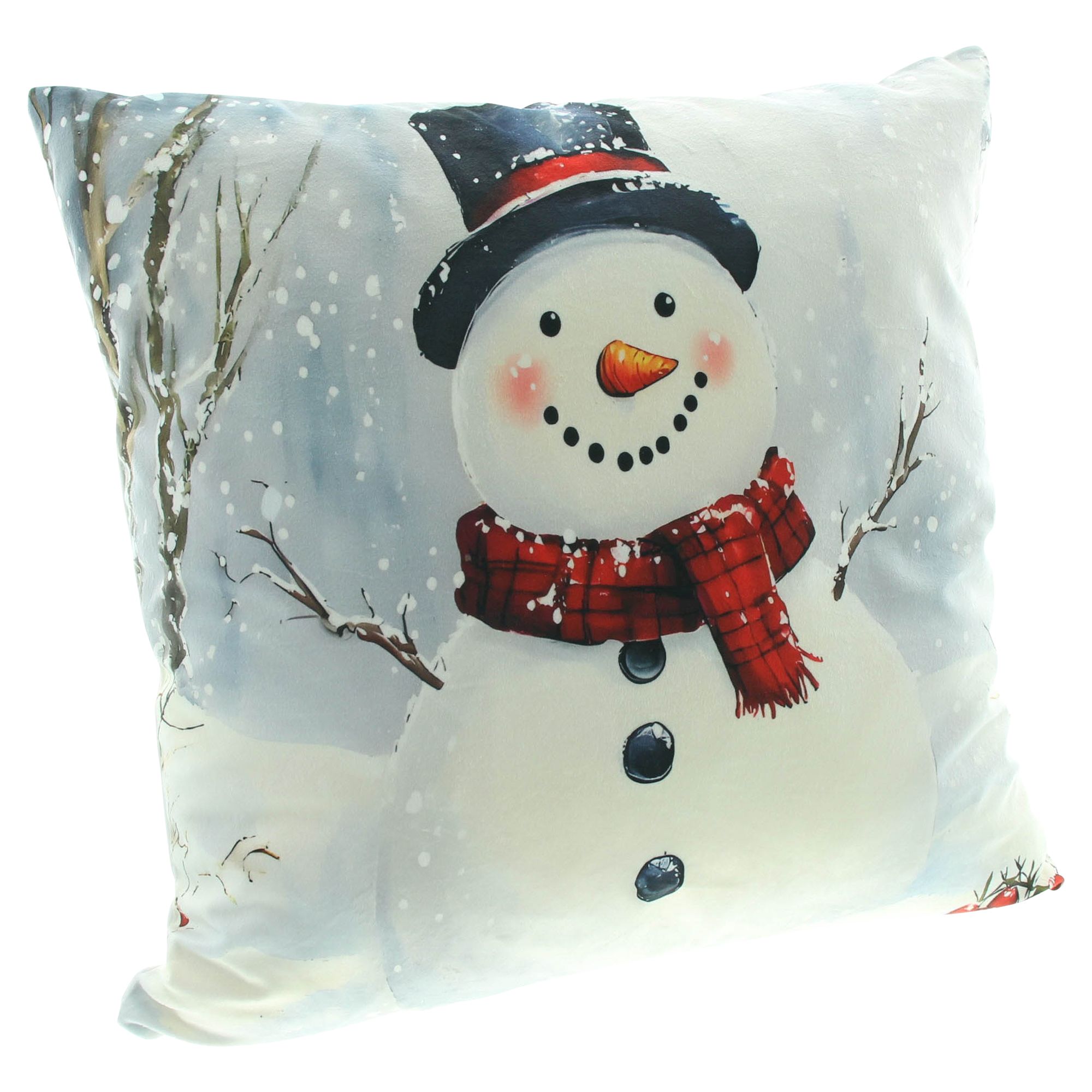Acheter Housse de coussin « Bonhomme de neige »  dans la boutique en ligne de Frank Flechtwaren pour Coussins &amp; remplissages