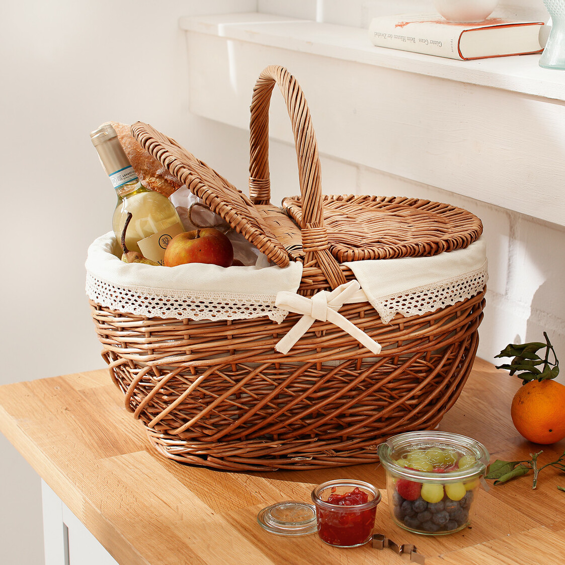 Acheter Panier pique-nique "campagne"  dans la boutique en ligne de Frank Flechtwaren
