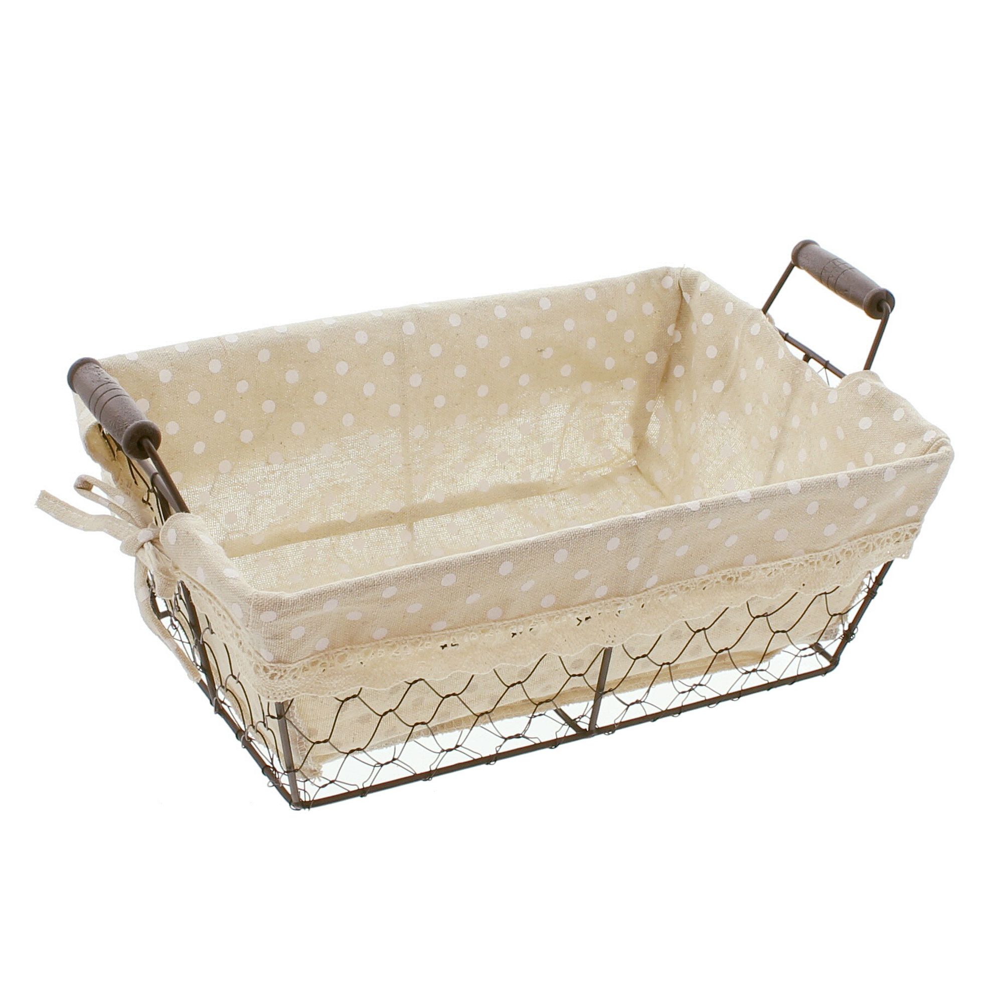 Acheter Panier de rangement "petits pois", rectangulaire  dans la boutique en ligne de Frank Flechtwaren pour Cuisine