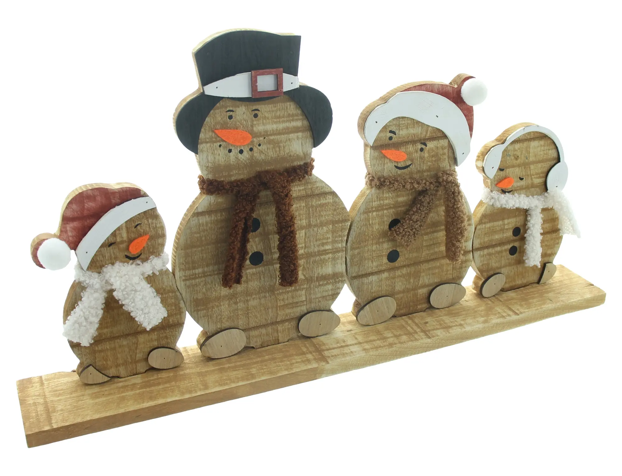 Acheter Décoration d'hiver "bande de bonhommes de neige"  dans la boutique en ligne de Frank Flechtwaren pour Pères Noël