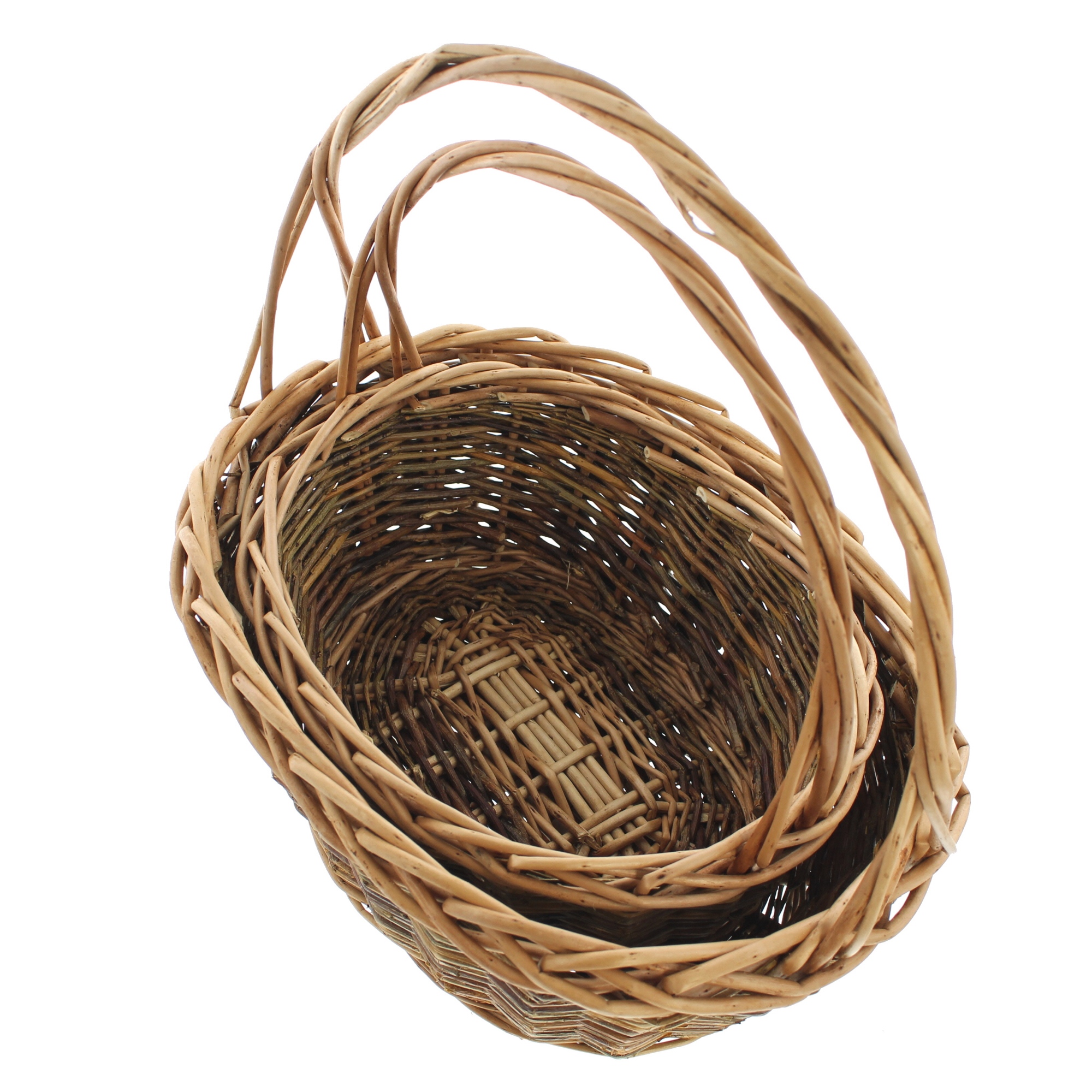 Acheter Lot de 2 paniers à anse "bordure tressée" dans la boutique en ligne de Frank Flechtwaren pour Paniers cadeaux Acheter Lot de 2 paniers à anse "bordure tressée" dans la boutique en ligne de Frank Flechtwaren pour Paniers cadeaux