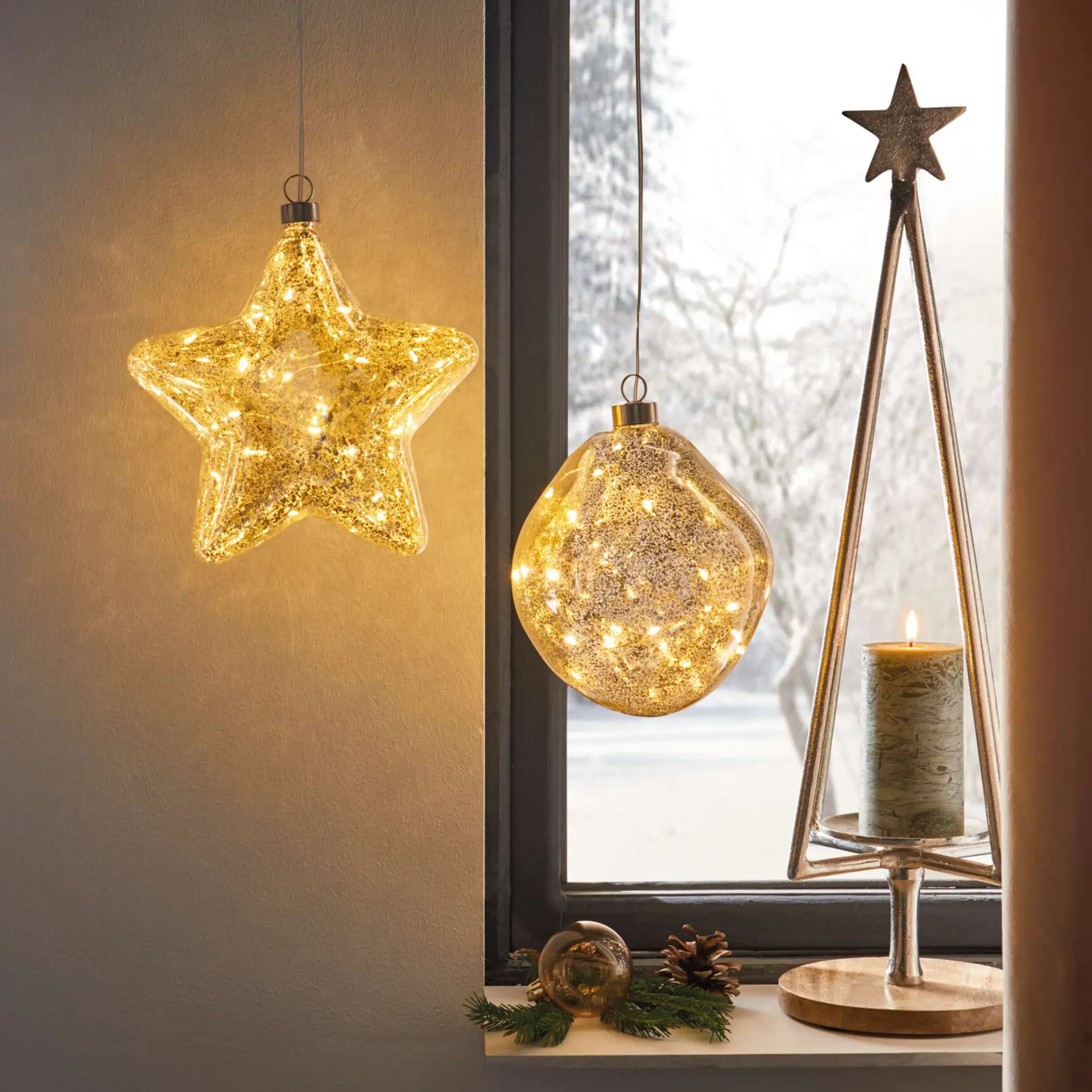 Acheter Suspension LED "étoile"  dans la boutique en ligne de Frank Flechtwaren pour Étoiles