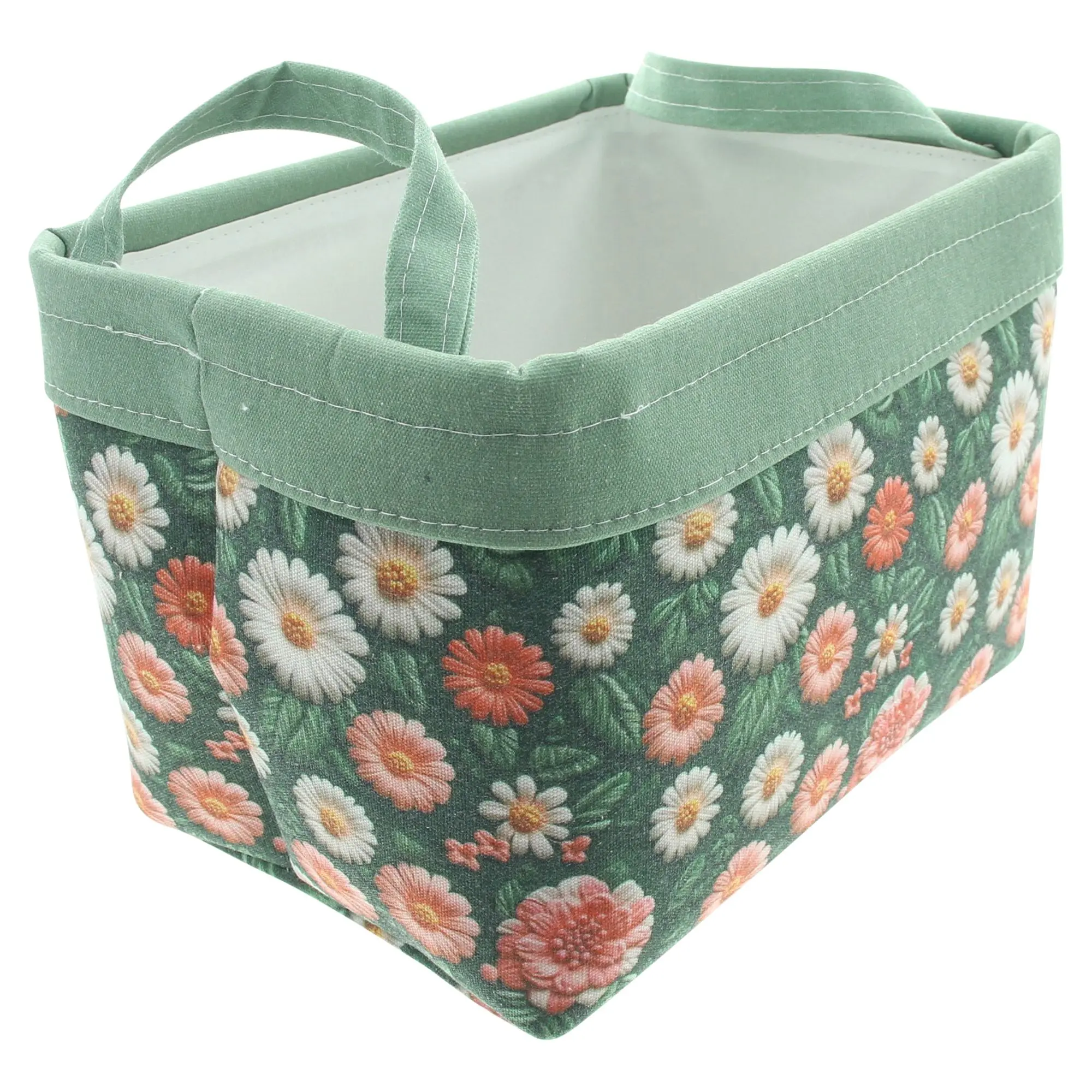 Acheter Panier en tissu "Fleurs",PM  dans la boutique en ligne de Frank Flechtwaren pour Balcon