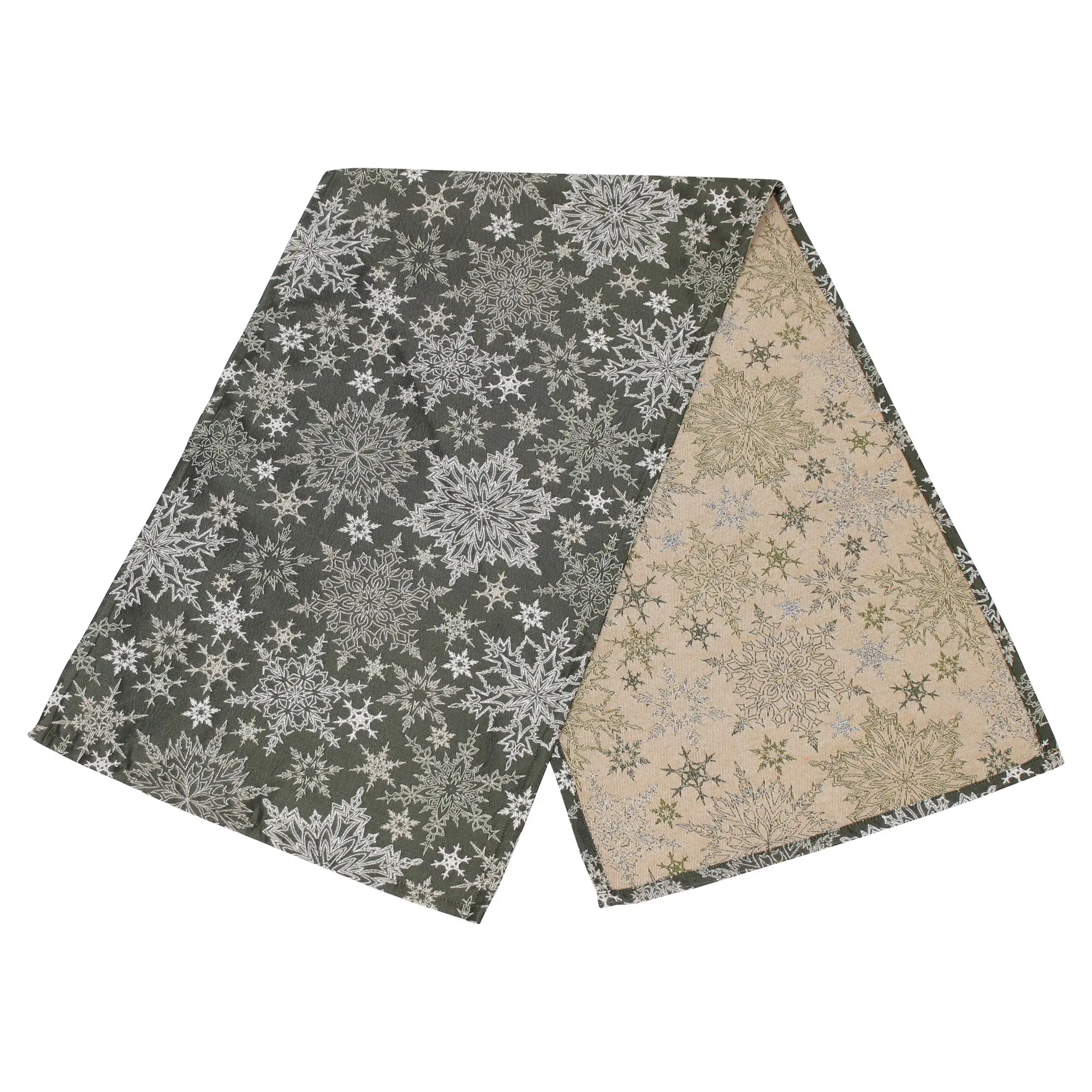 Acheter Chemin de table « Motifs de flocons de neige »  dans la boutique en ligne de Frank Flechtwaren pour Noël linge de table