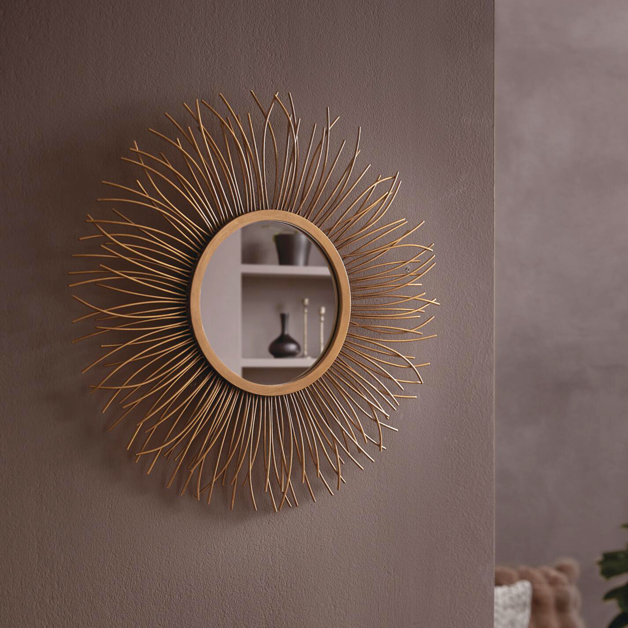 Acheter Miroir mural "Soleil"  dans la boutique en ligne de Frank Flechtwaren pour Miroirs