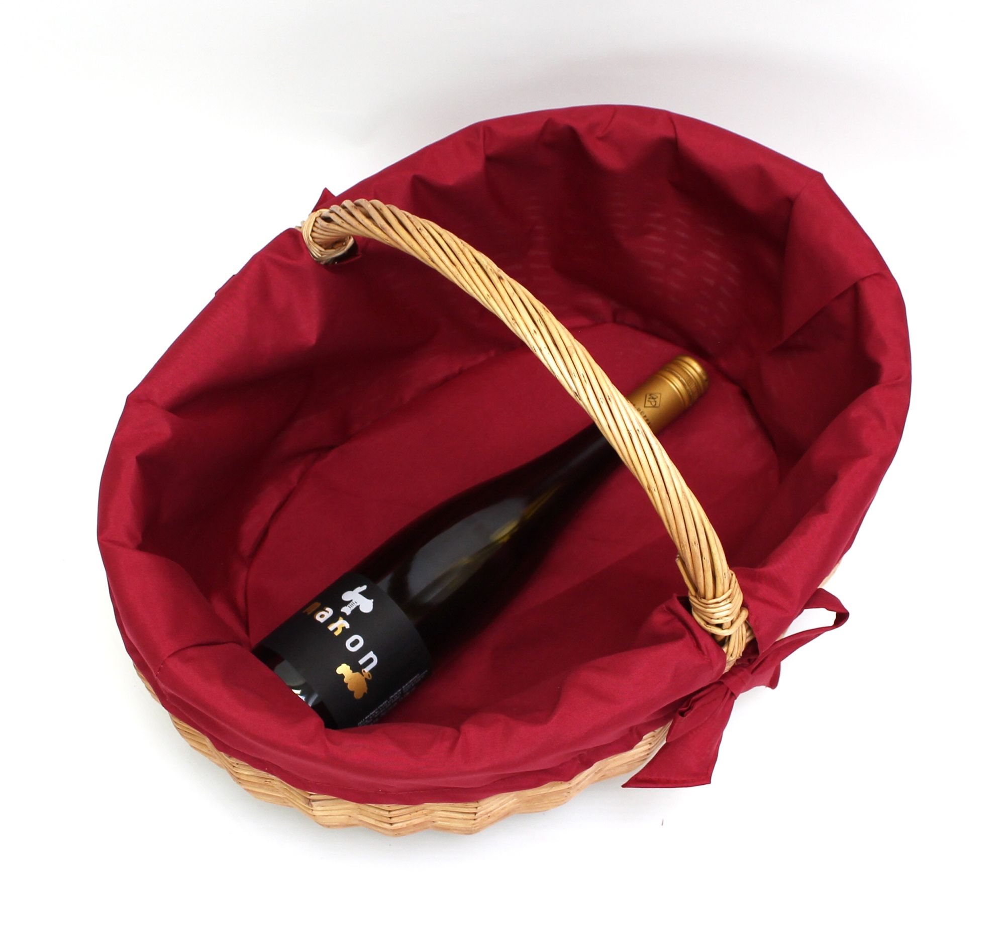 Acheter Panier à courses "noeud rouge"  dans la boutique en ligne de Frank Flechtwaren pour Paniers à provisions