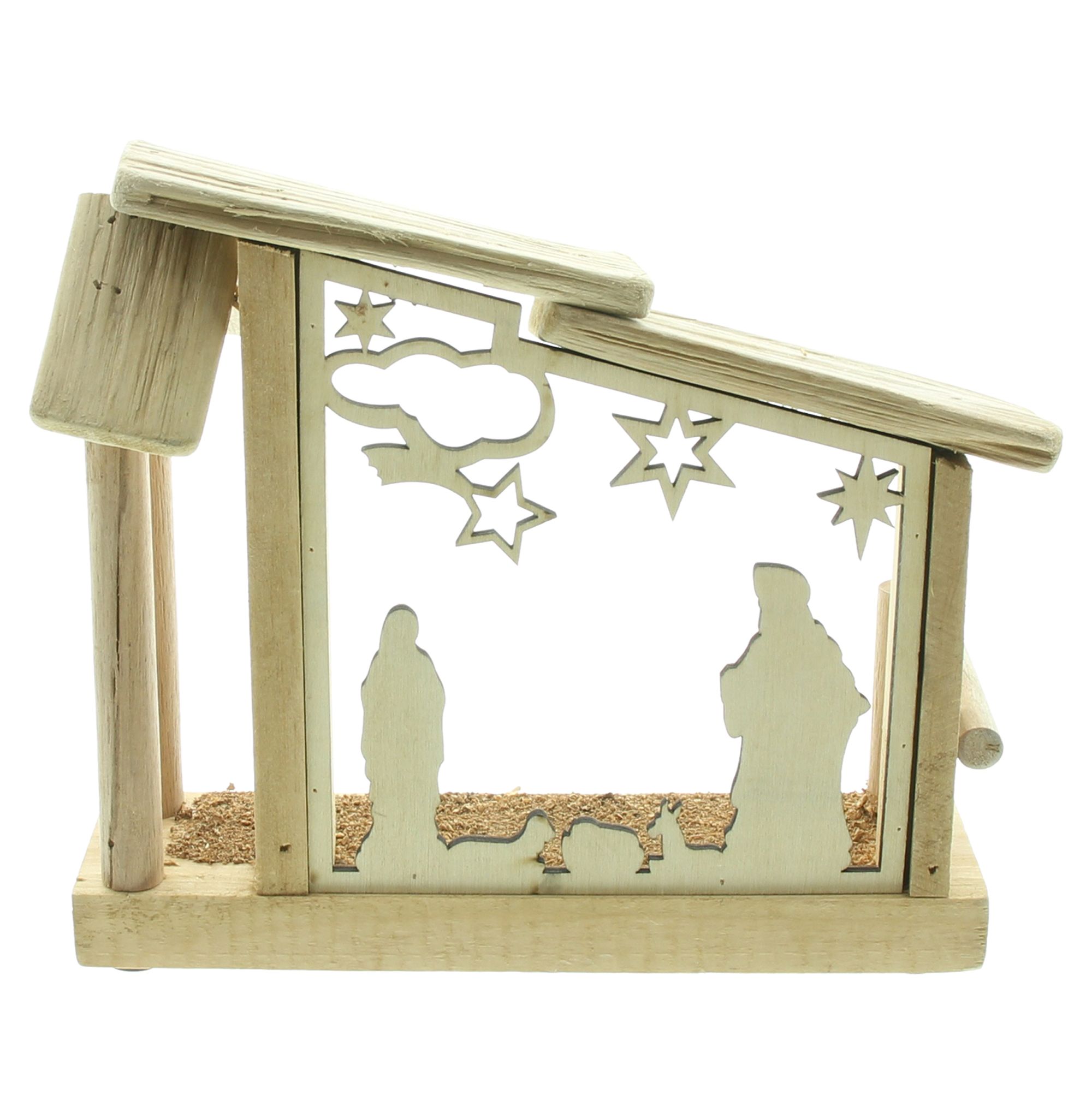 Acheter Crèche LED "Sainte Famille"  dans la boutique en ligne de Frank Flechtwaren pour Noël