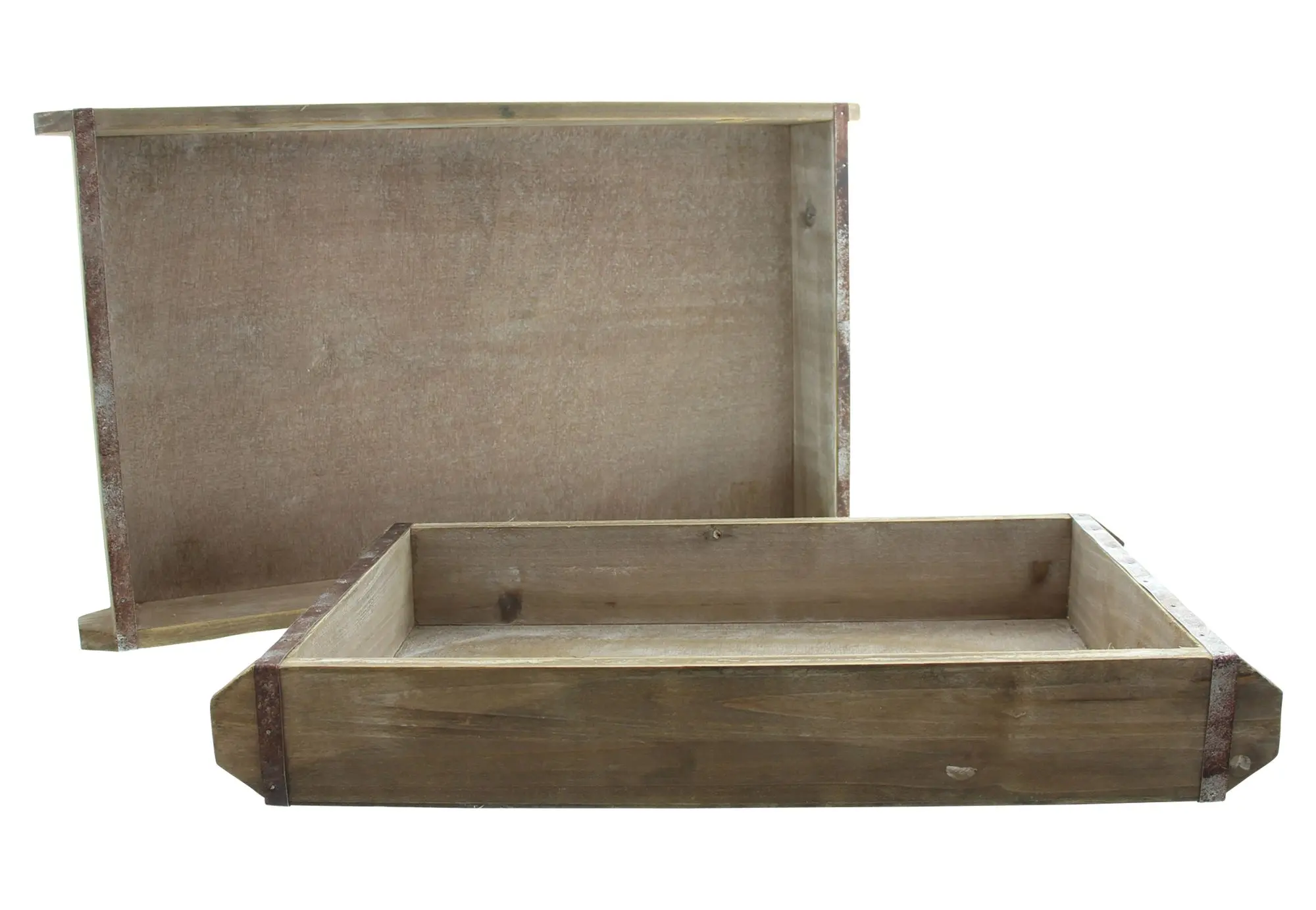 Acheter Lot de 2 plateaux "industriel"  dans la boutique en ligne de Frank Flechtwaren pour Bella Italia
