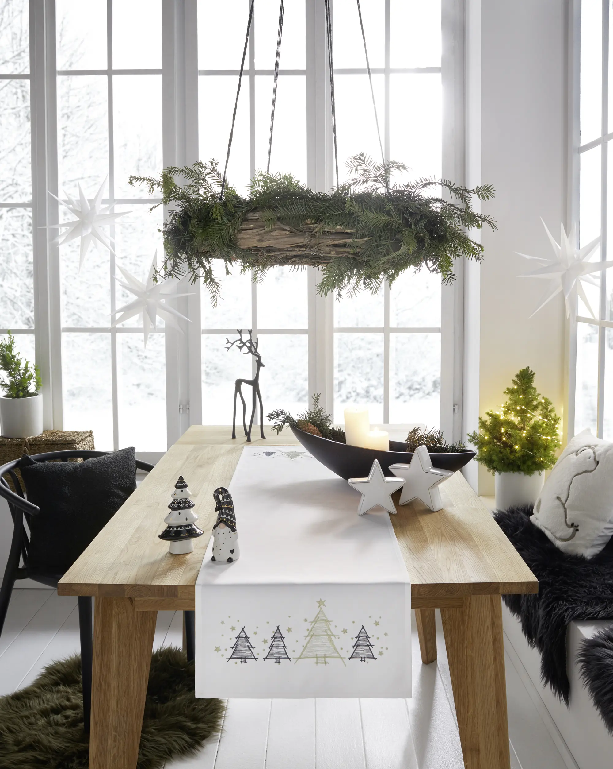 Acheter Lot de 2 étoiles "bord doré"  dans la boutique en ligne de Frank Flechtwaren pour Étoiles